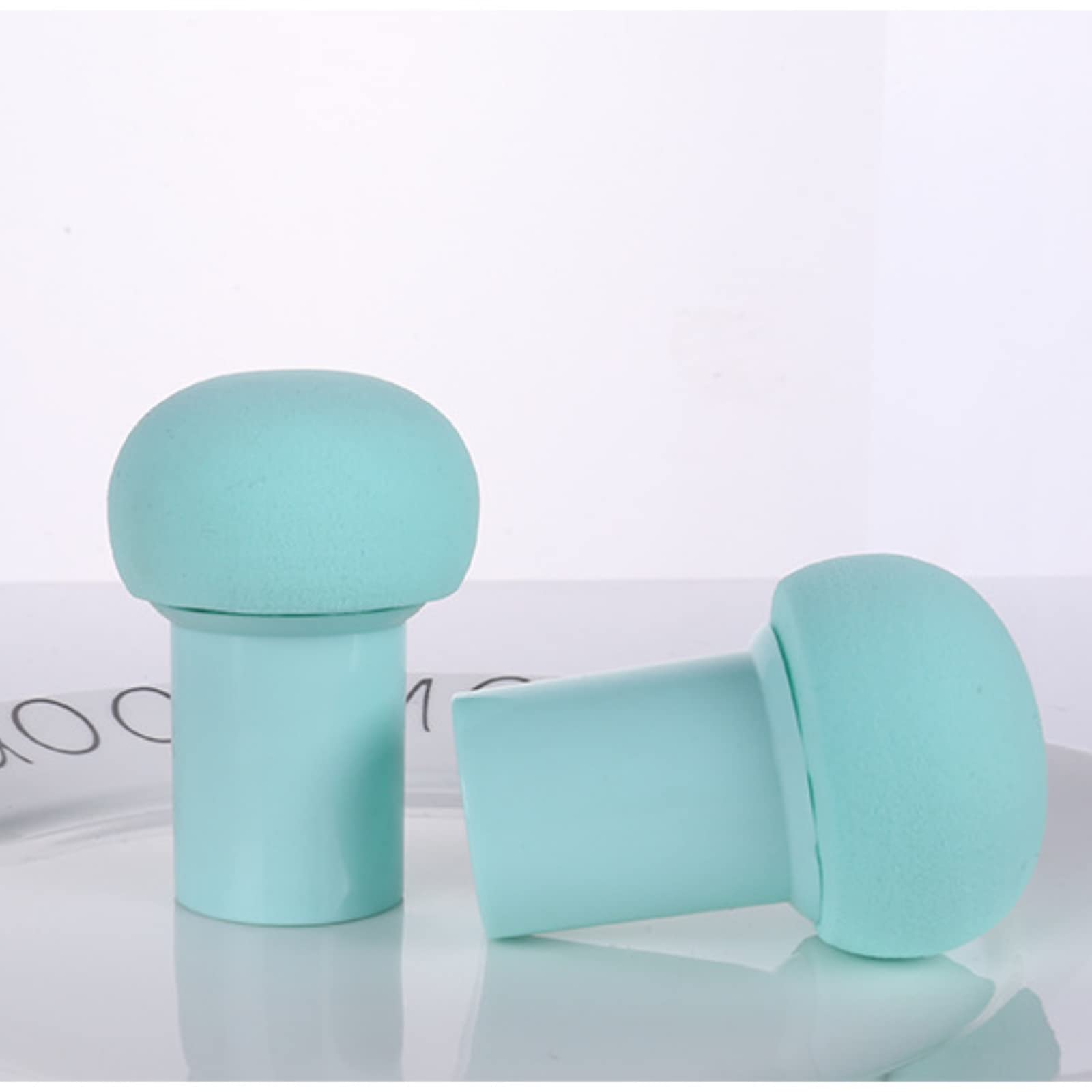 Anoudon 2-Piece Mushroom Shape Powder Puffs - Soft Makeup Sponge for Liquid & Powder Foundation - Face Powder Applicator for Flawless Coverage - Perfect for Travel & Daily Makeup Routine