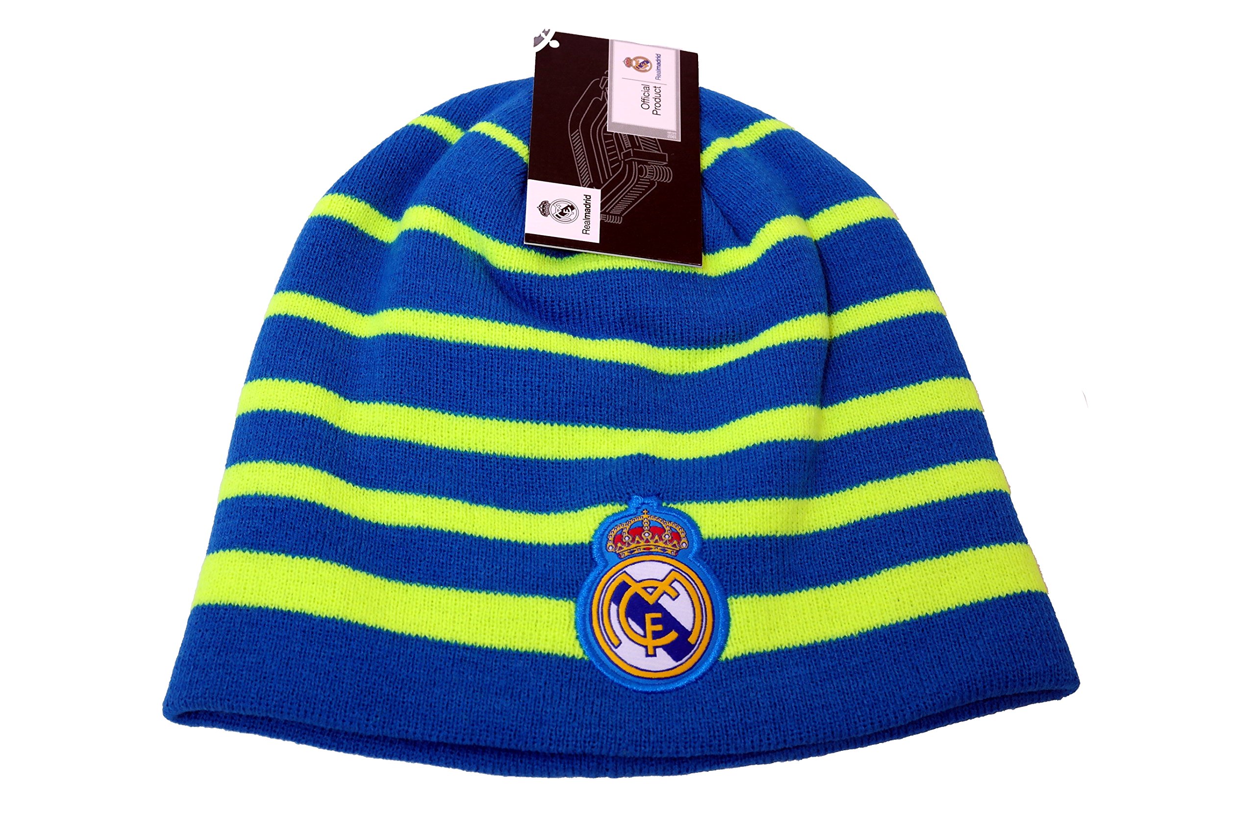 Official Real Madrid Licensed Soccer Beanie - Authentic Team Logo Winter Hat for Men & Women (Blue) - Perfect for Match Days, Cold Weather & Fan Gifts