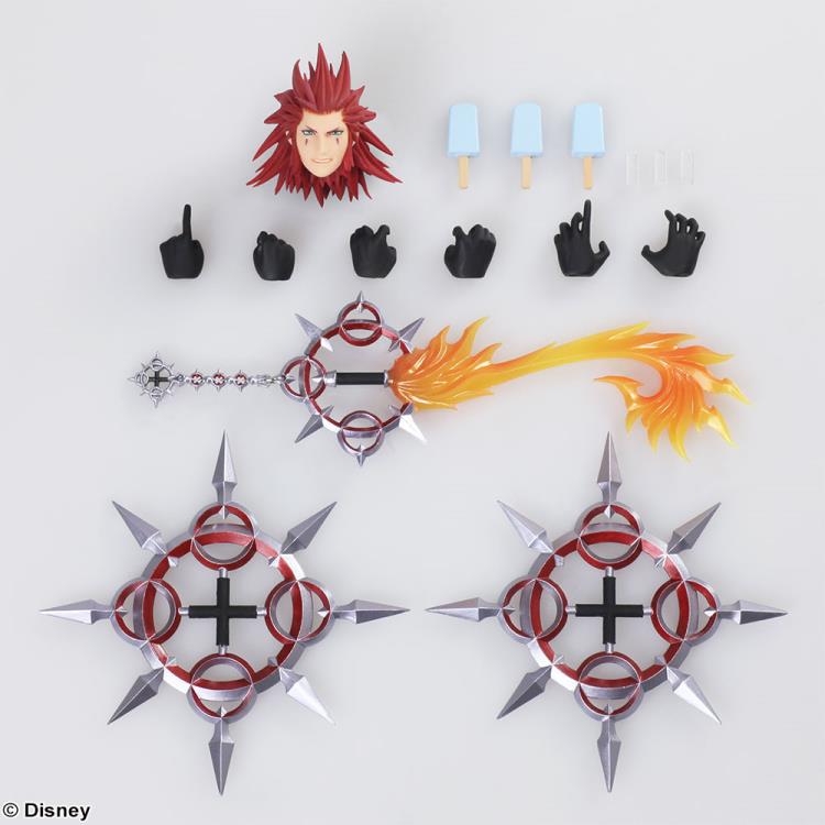 Bring Arts Kingdom Hearts III Axel Action Figure by Square Enix - Collectible Anime Character Model for Display & Gaming Fans