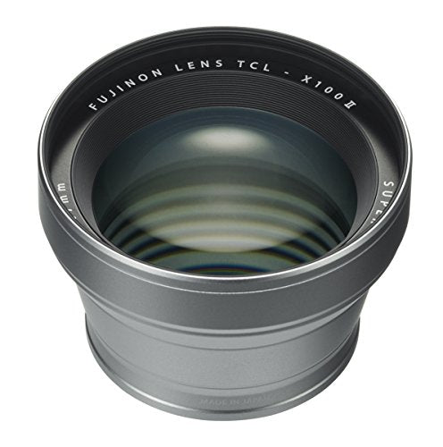 Fujifilm X100 Tele Conversion Lens TCL-X100 II Silver - Compatible with Fujifilm X100 Series Cameras for Enhanced Zoom Photography | Perfect for Travel, Street & Portrait Shooting