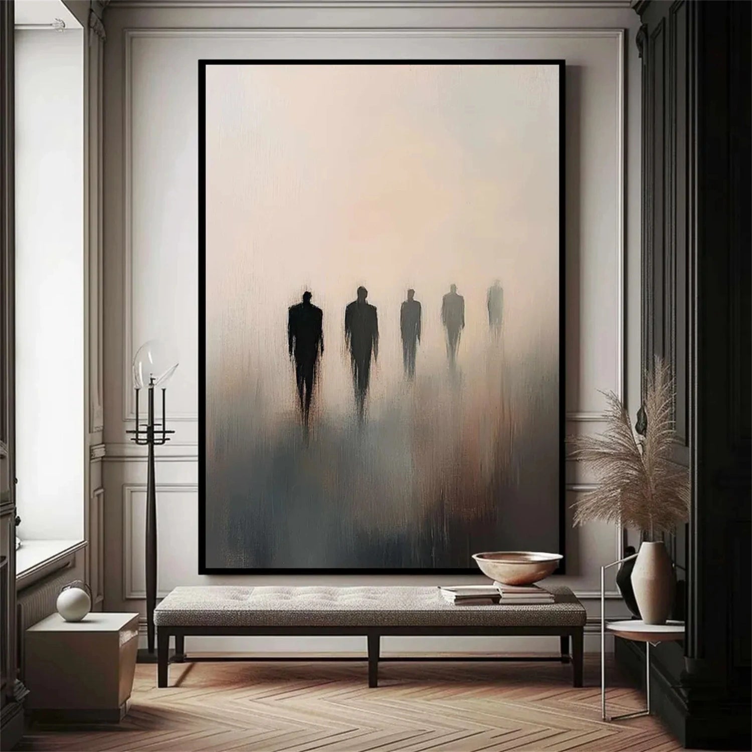Abstract Painting #AB 271 - Modern Wall Art Decor for Living Room, Bedroom & Office | Large Canvas Artwork for Home & Office Decoration