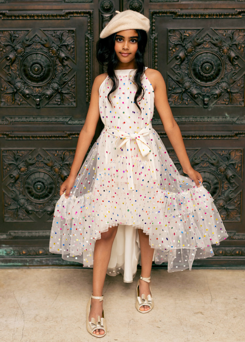 Elide Dress in Shell Multi - Elegant Floral Print Summer Dress for Women | Perfect for Beach Vacations, Date Nights & Casual Outings