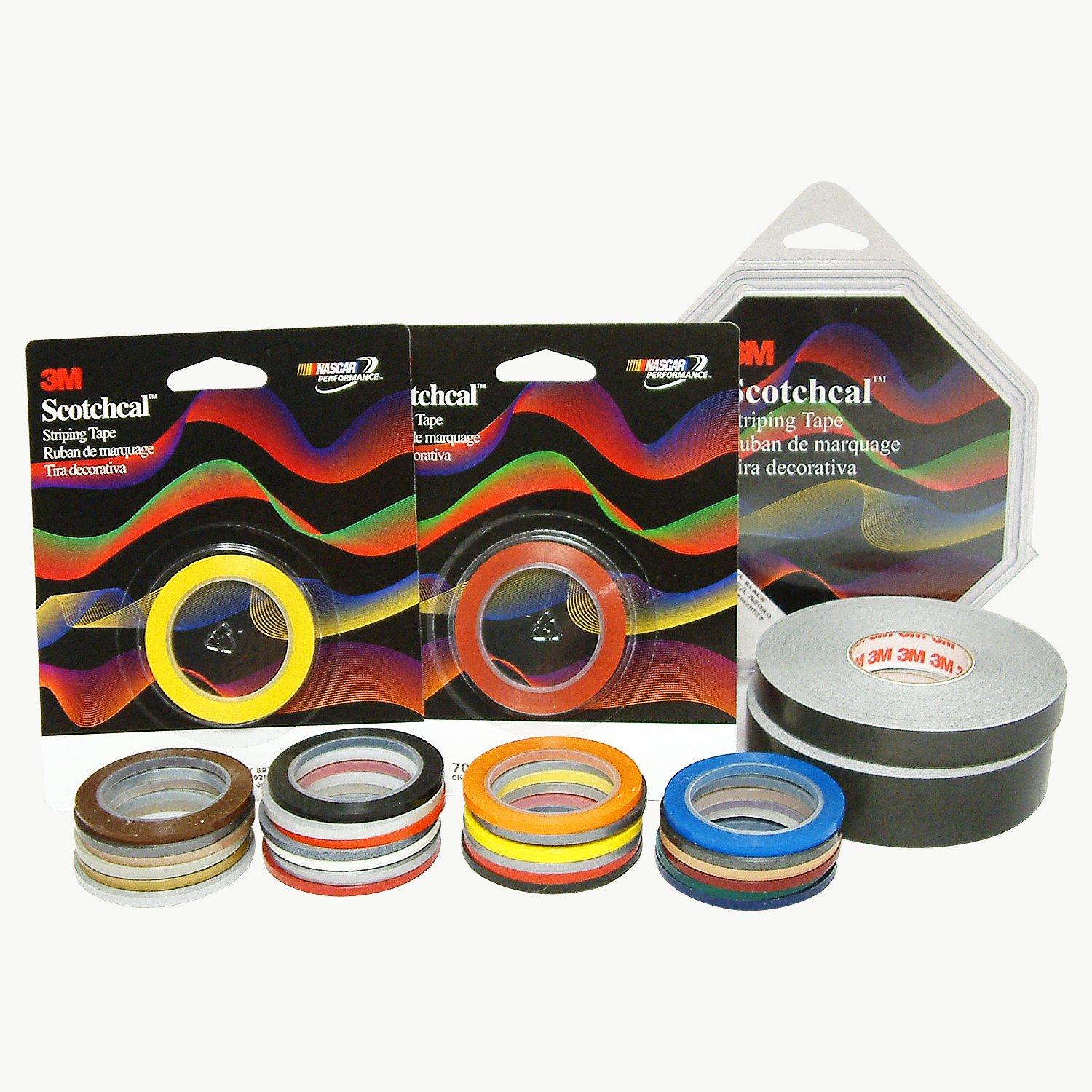 3M Scotchcal 72773 Gray Striping Automotive Tape - 1/2 Inch x 150 Feet - 2 Mil Thick - High Performance Adhesive for Car Pinstriping, Decals & DIY Projects - Perfect for Vehicle Customization, Road Marking & Home Decor
