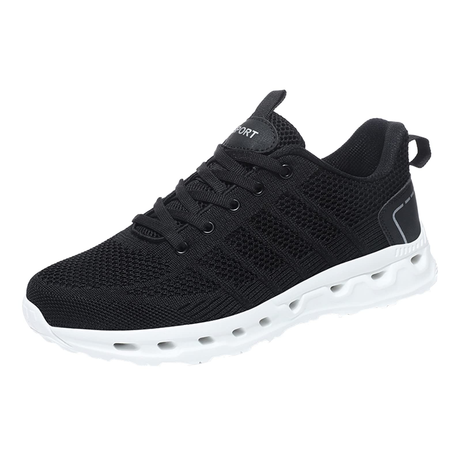 YUHAOTIN Men's Breathable Running Sneakers - Lightweight Mesh Sports Shoes for Walking, Jogging & Gym Workouts - Non-Slip Outdoor Casual Shoes - Size 11.5 Wide Width - Perfect for Summer Activities & Daily Wear