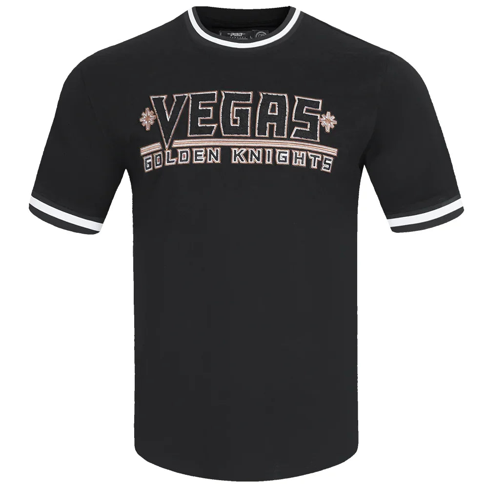 Men's Vegas Golden Knights Classic Chenille DK T-Shirt - Black | NHL Fan Apparel for Game Day & Casual Wear