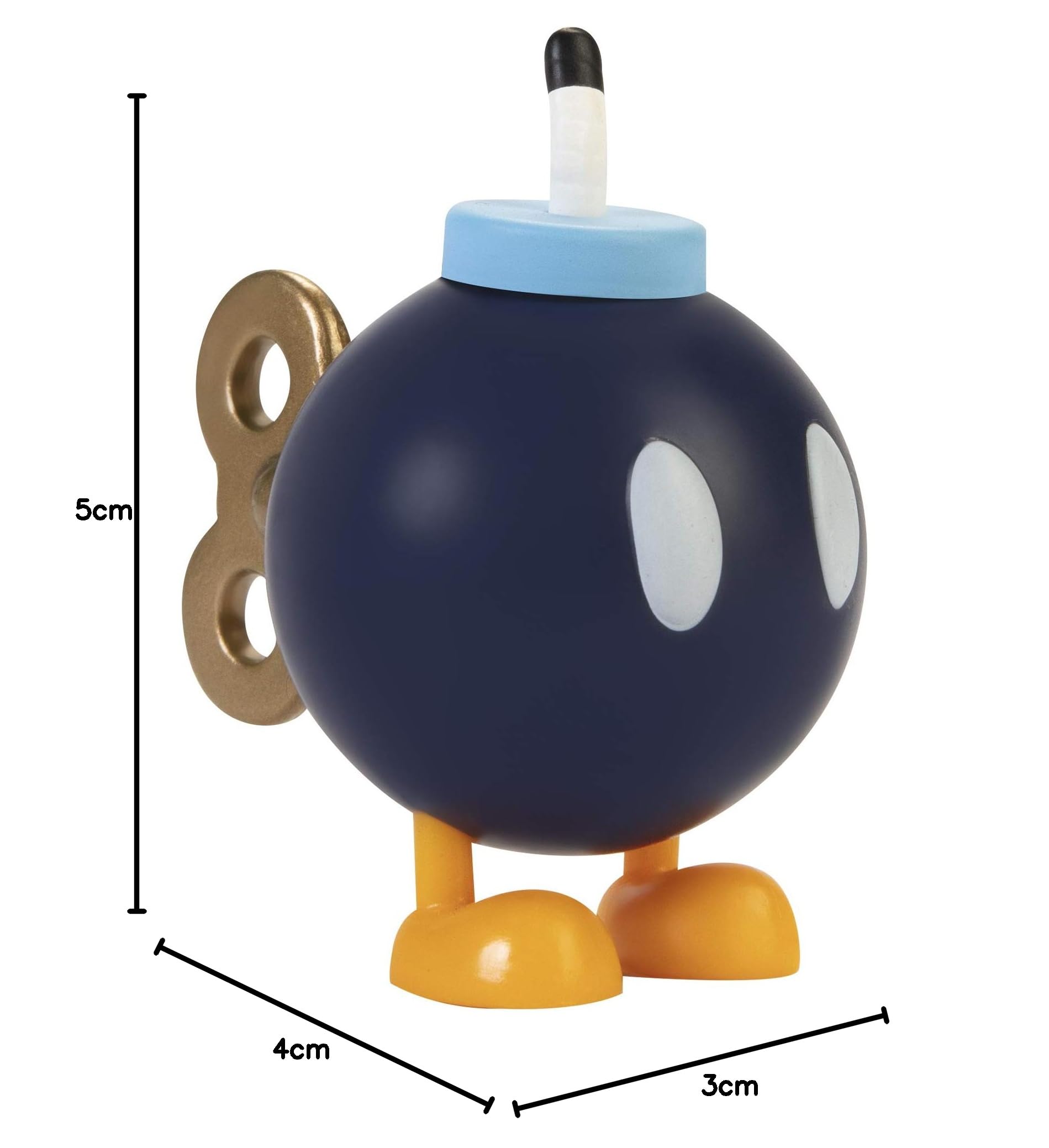 Nintendo Bob-Omb 6cm Articulated Action Figure - Perfect Gift for Kids & Collectors | Super Mario Party Game Accessory & Display Piece