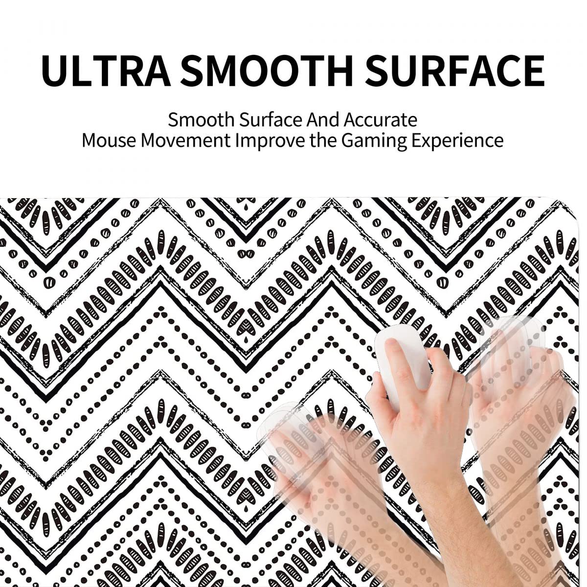 XXL Gaming Mouse Pad - Non-Slip Rubber Base for Office & Home