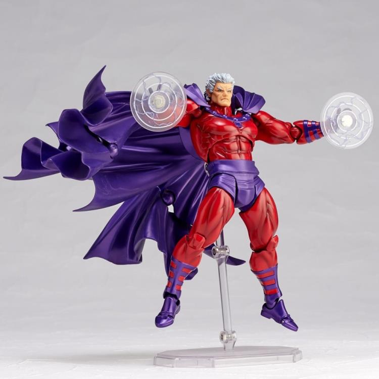 Amazing Yamaguchi Revoltech No. 006 Magneto Action Figure - Highly Articulated Collectible for Marvel X-Men Fans | Perfect for Display, Photography & Comic Book Collections
