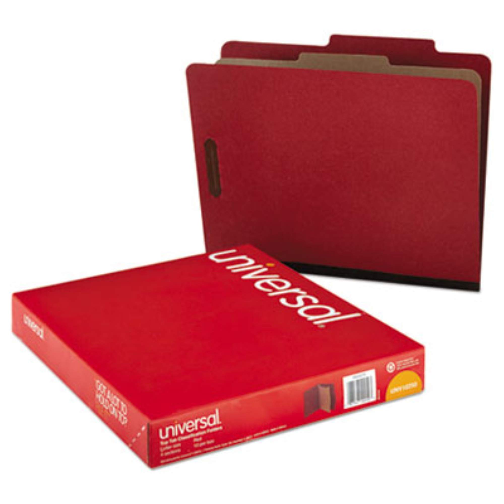 Universal 4, 6 & 8-Section Classification Folders - Organize School, Office & Home Documents with Color-Coded Tabs