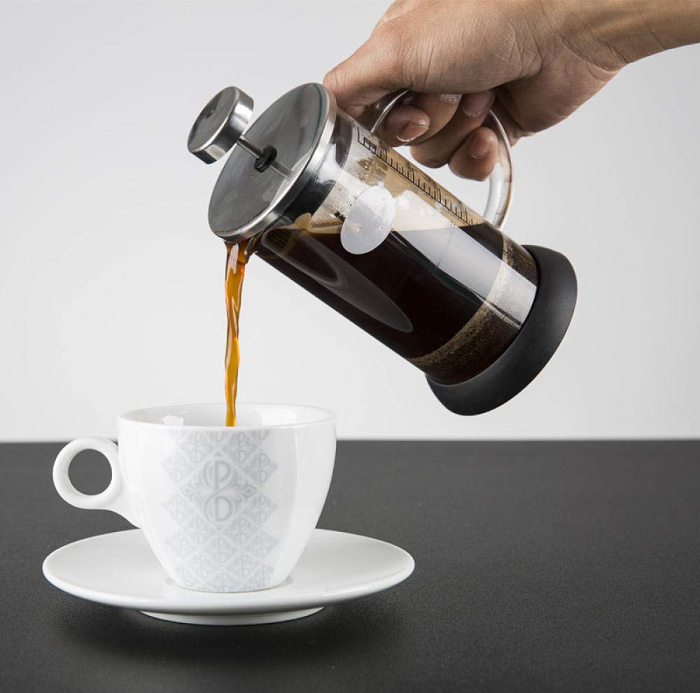 Premium Glass French Press Coffee Maker - 34oz Heat-Resistant Coffee & Tea Press Pot with Stainless Steel Filter - Perfect for Home, Office & Camping Brewing