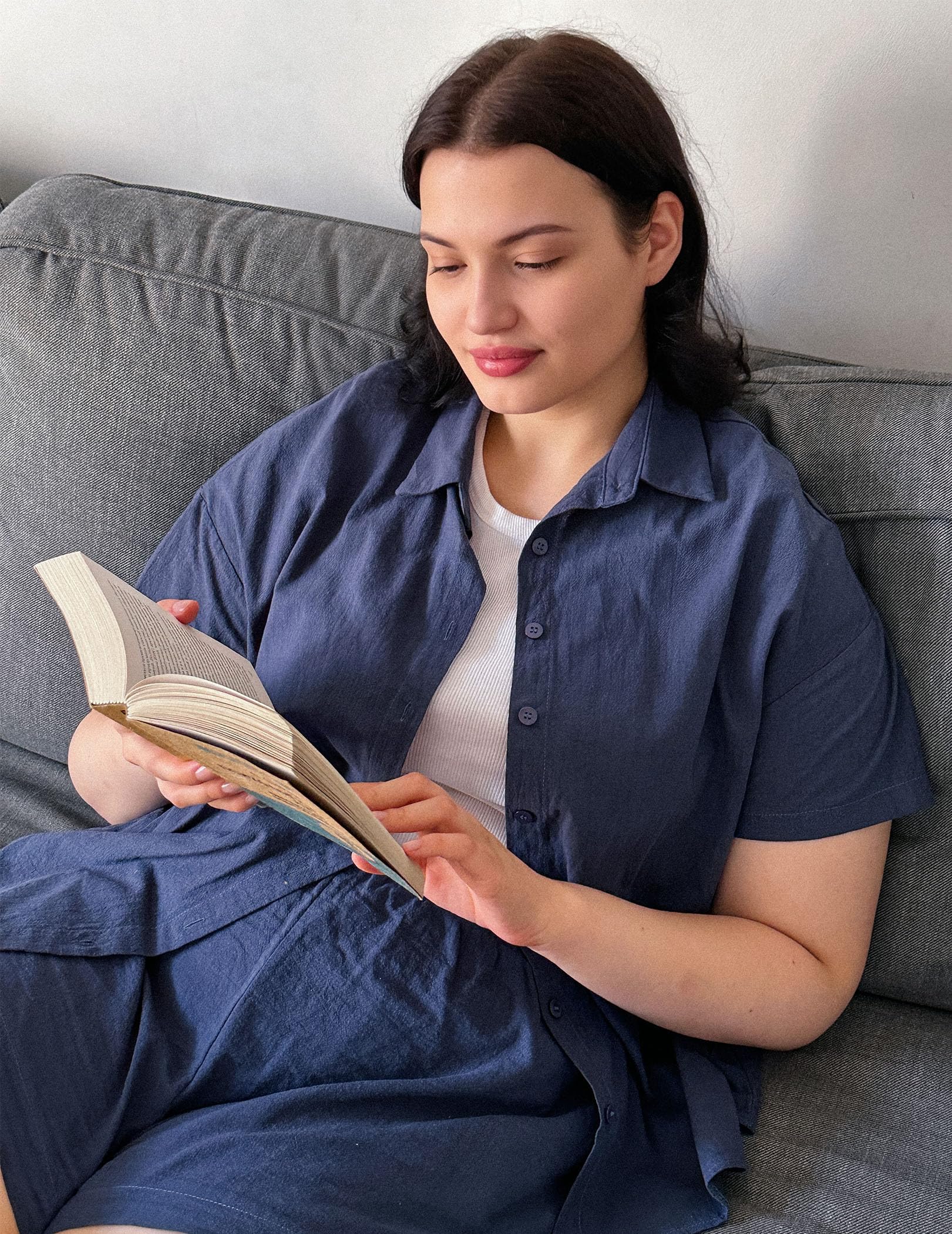 IN'VOLAND Women's Plus Size 2 Piece Tracksuit Outfits - Cotton Linen Short Sleeve Shirt & Casual Shorts Set for Summer | Lounge Wear, Vacation Outfit, Street Style Fashion