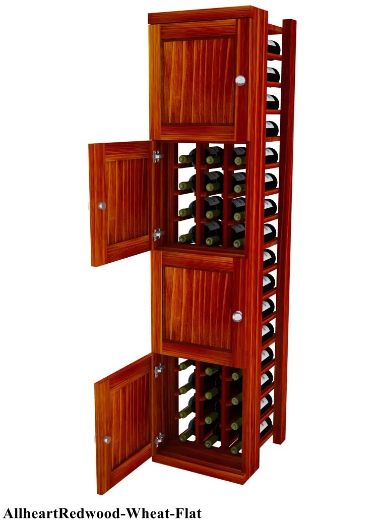 Vinostor 4-Bottle Locking Wine Storage Locker - 57 5/8