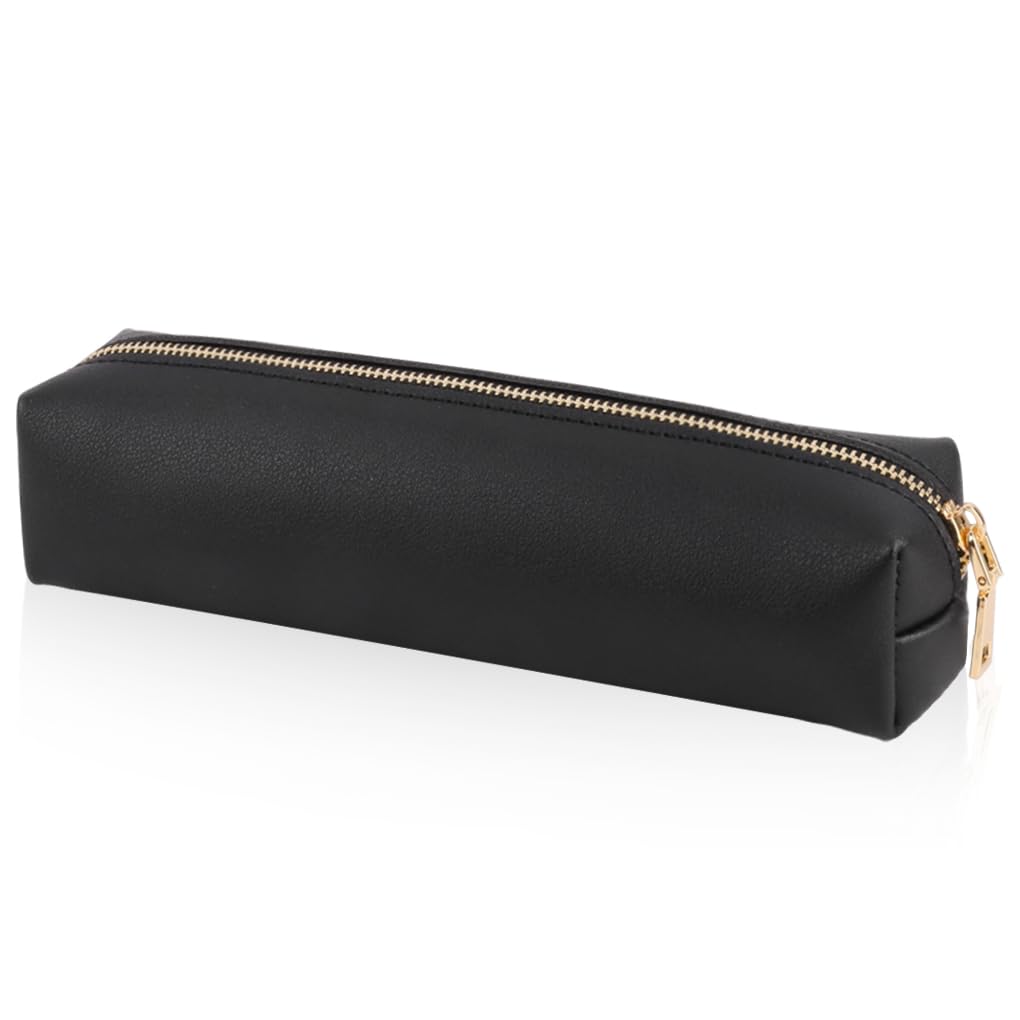 Oyachic PU Leather Pencil Case - Stylish Cosmetic Makeup Bag & Work Organizer for Pens, Pencils, Markers | Perfect for Office, School & Travel Accessories Storage