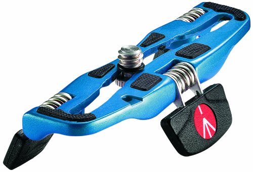 Manfrotto MP1-BU Compact Pocket Support Stand - Lightweight & Portable Tripod for Smartphones, Cameras & Action Cameras - Perfect for Travel, Vlogging & Outdoor Photography (Blue)