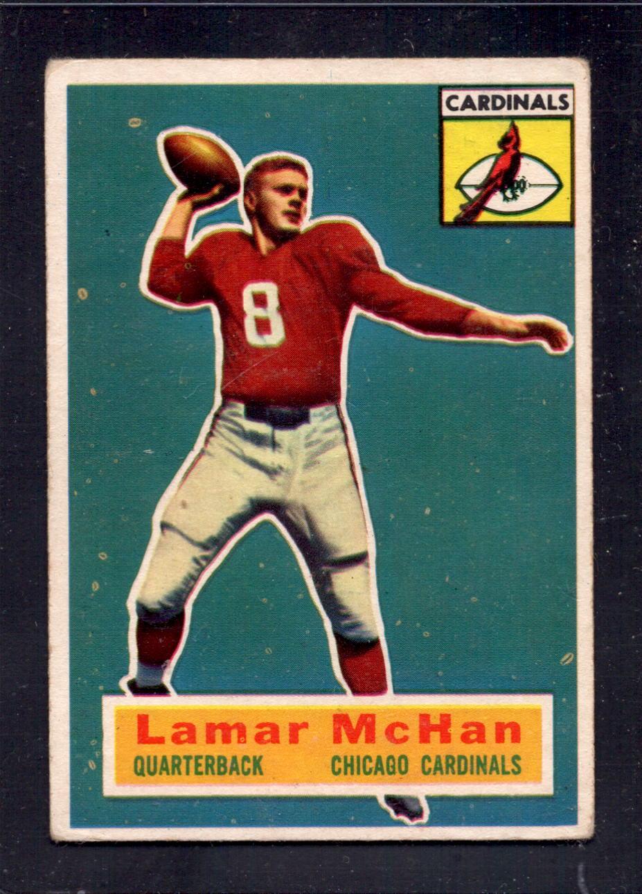 1956 Topps #118 Lamar McHan Cardinals Rookie Football Card - Vintage NFL Collectible for Sports Memorabilia Enthusiasts - Perfect for Display, Trading, and Investment