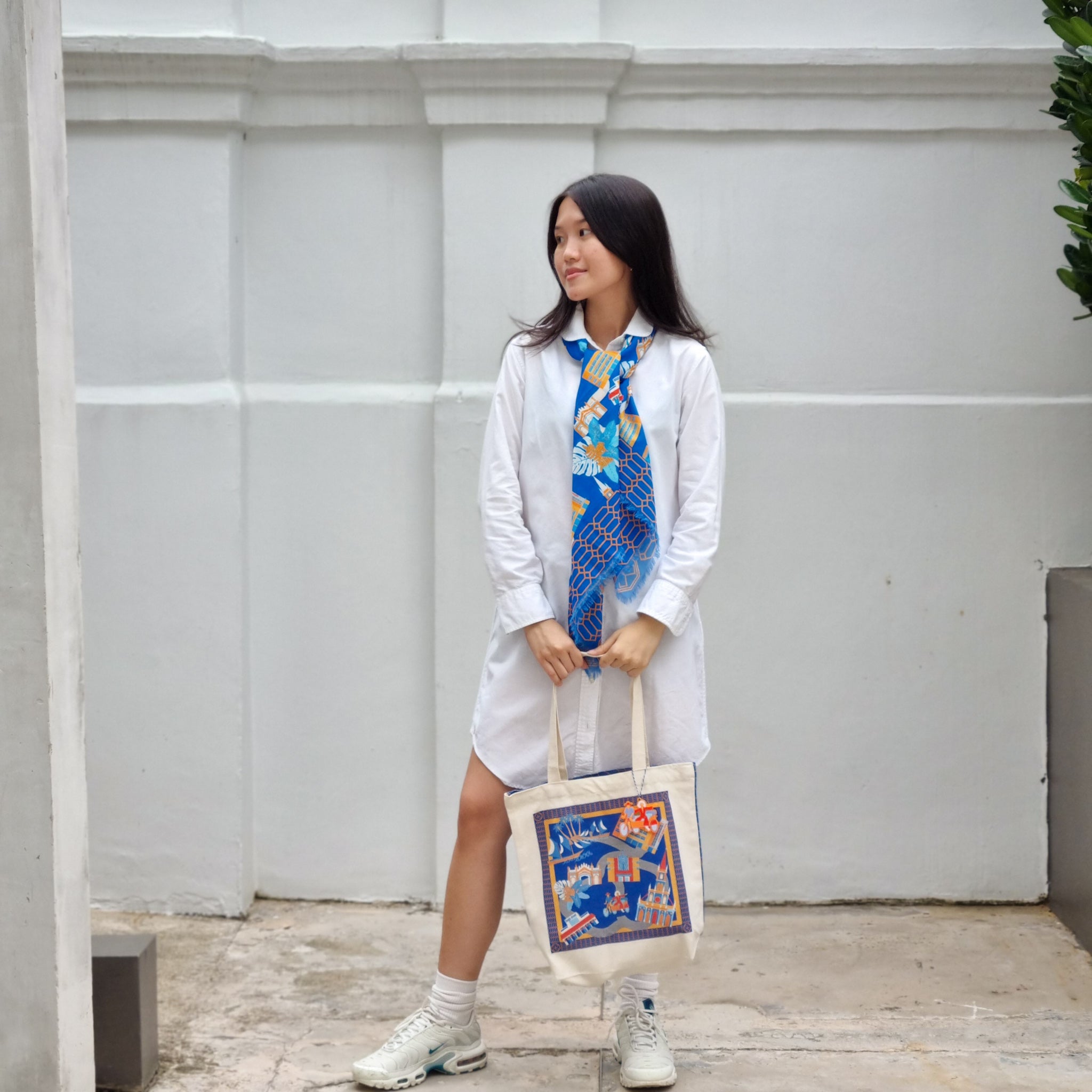 Soft Cotton Scarf for Women - Breathable & Lightweight Fashion Accessory for Everyday Wear, Travel, and Office Outfits