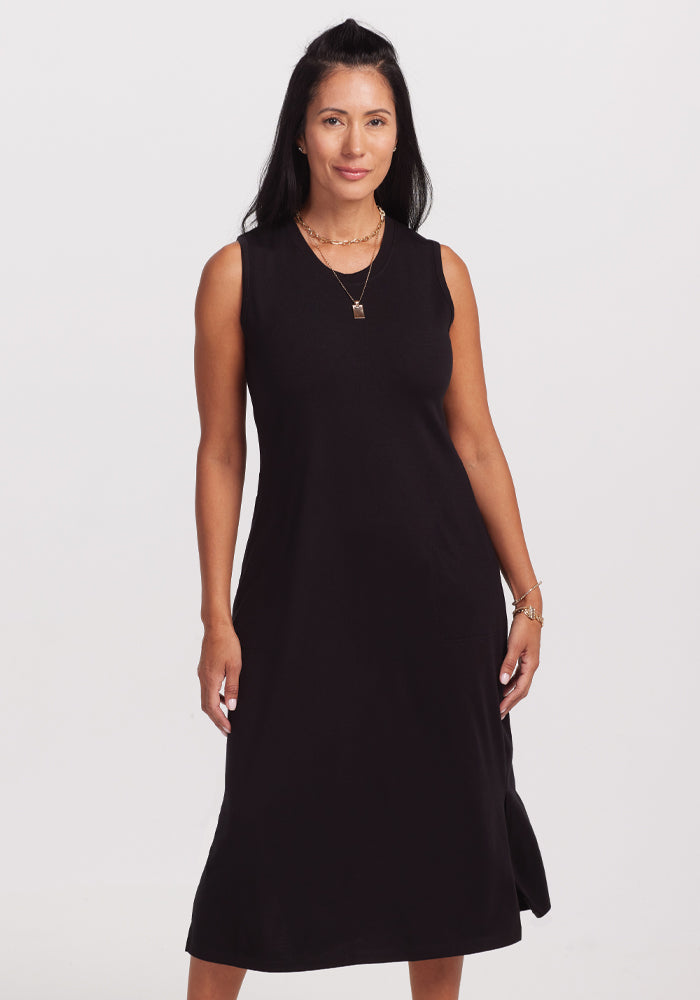 Women's Merino Wool Cassie Dress - Soft, Warm & Stylish for Fall & Winter - Perfect for Work, Travel & Casual Outings