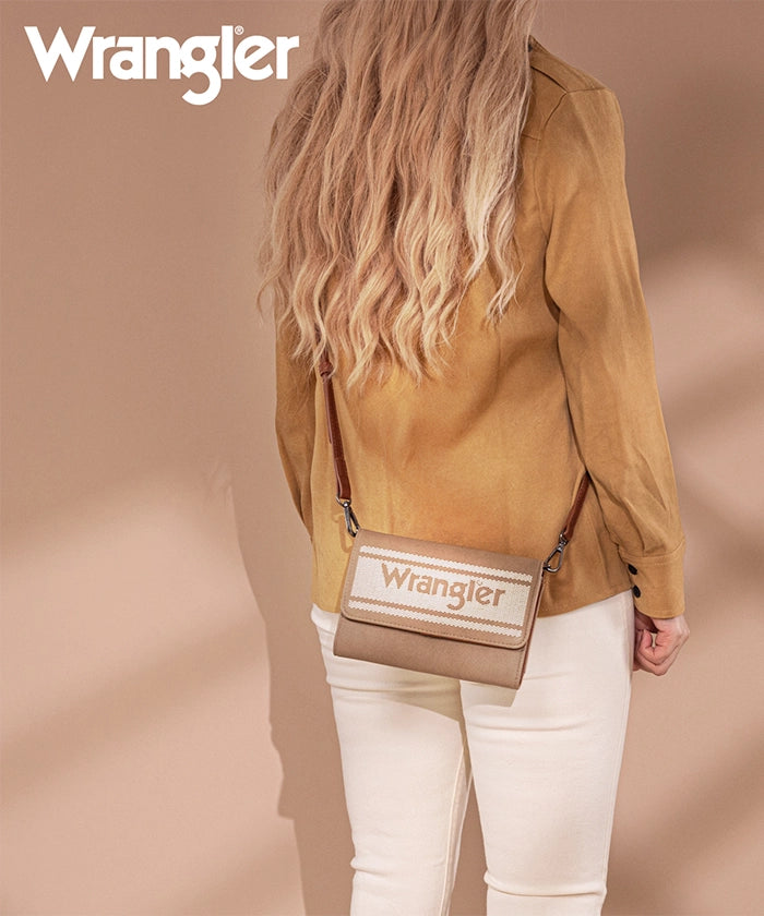 Wrangler Flap Canvas Mini Crossbody Purse for Women - Stylish Small Shoulder Bag with Adjustable Strap - Perfect for Travel, Shopping & Everyday Use