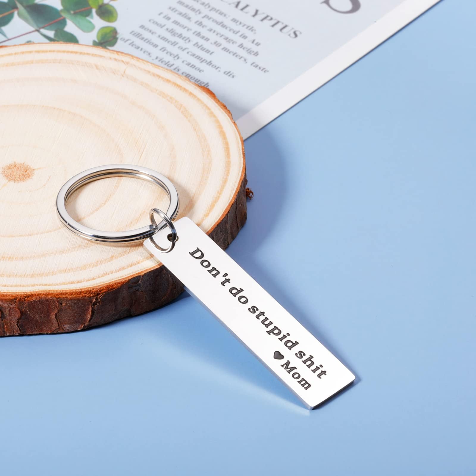 Funny 'Don't Do Stupid Stuff' Keychain Gift for Son/Daughter - Perfect Birthday, Christmas, Valentine's Day & Graduation Present for Teen Boys & Girls | Cute Stocking Stuffer & Gag Gift for Him/Her | Ideal for School Backpacks, Keyrings & Everyday Carry