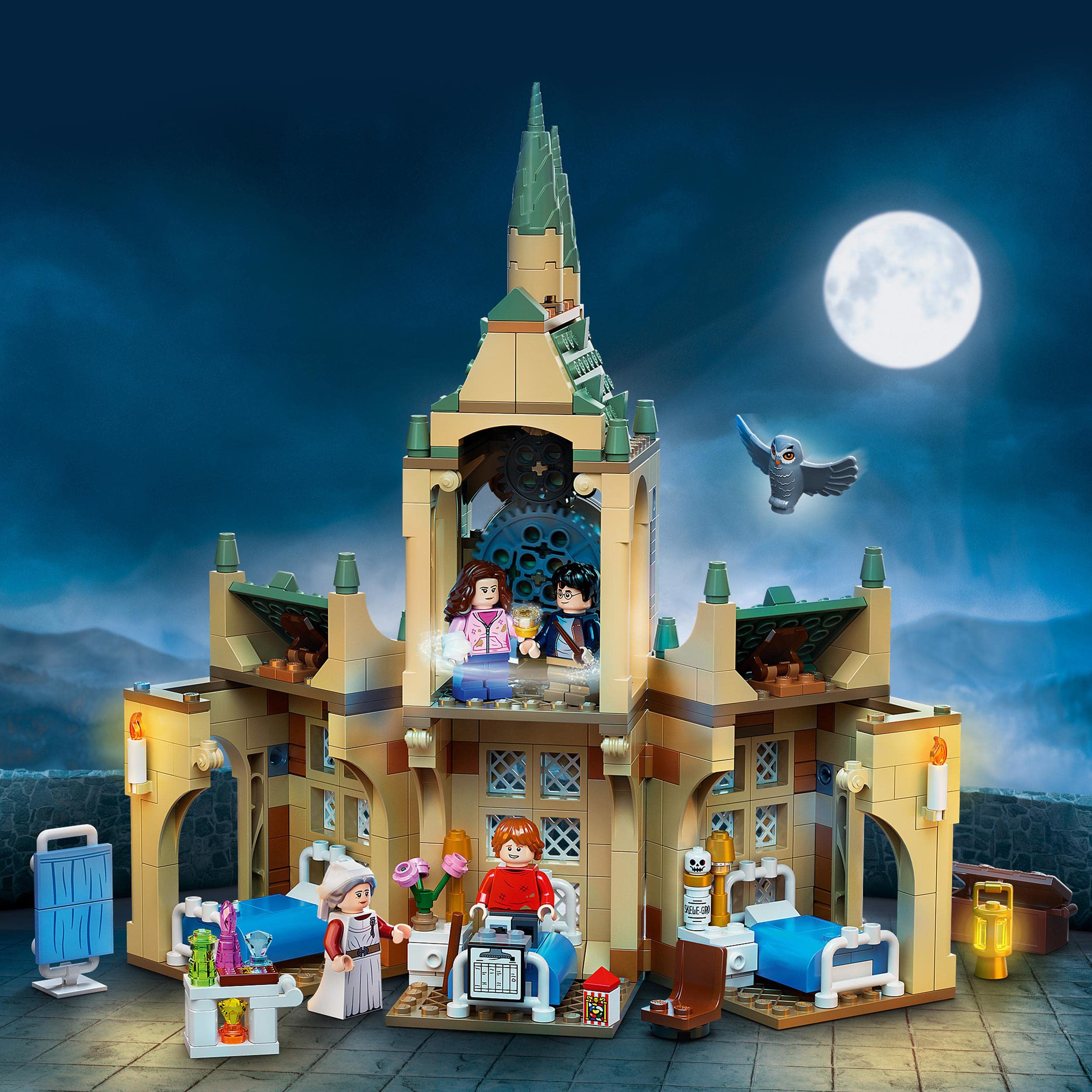 LEGO 76398 Harry Potter Hogwarts Hospital Wing & Azkaban Prison Tower Building Set - Collectible Castle Toy Gift for Kids Ages 8+ | Perfect for Harry Potter Fans, Birthday Gifts & Creative Play