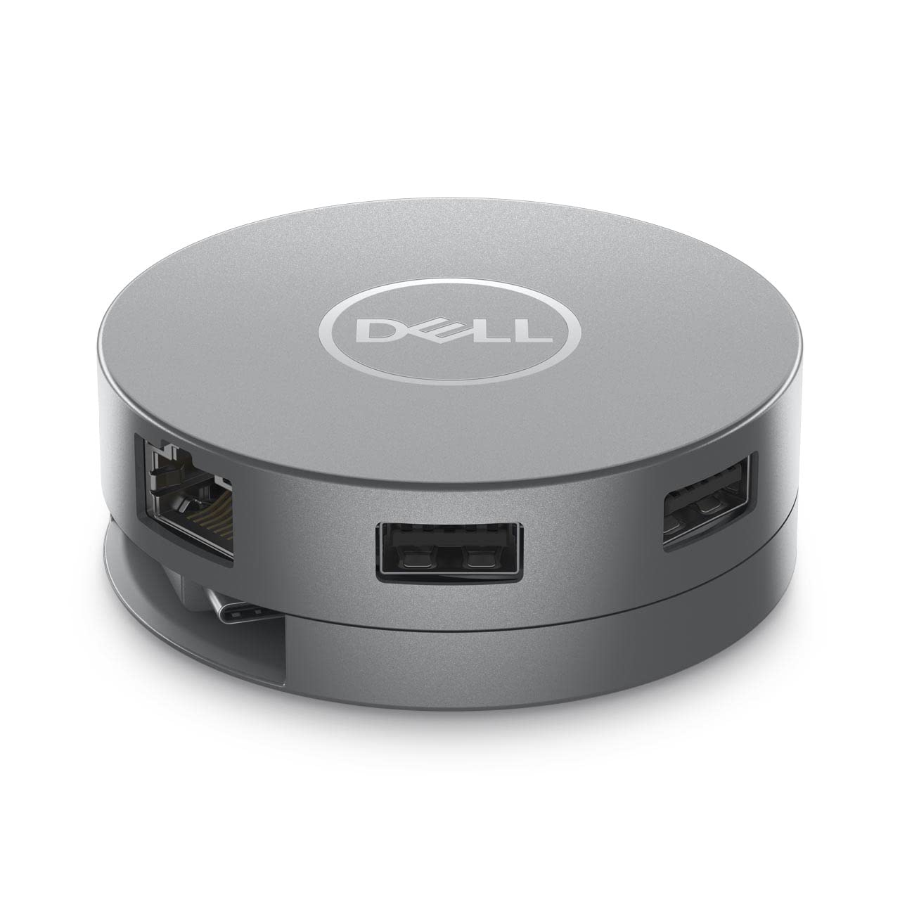 Dell 6-in-1 USB-C DA305 Multiport Adapter with Round Coaxial Cable - Plug & Play, USB-C Hub for Laptop - Gray | Perfect for Home Office, Business Travel & Remote Work
