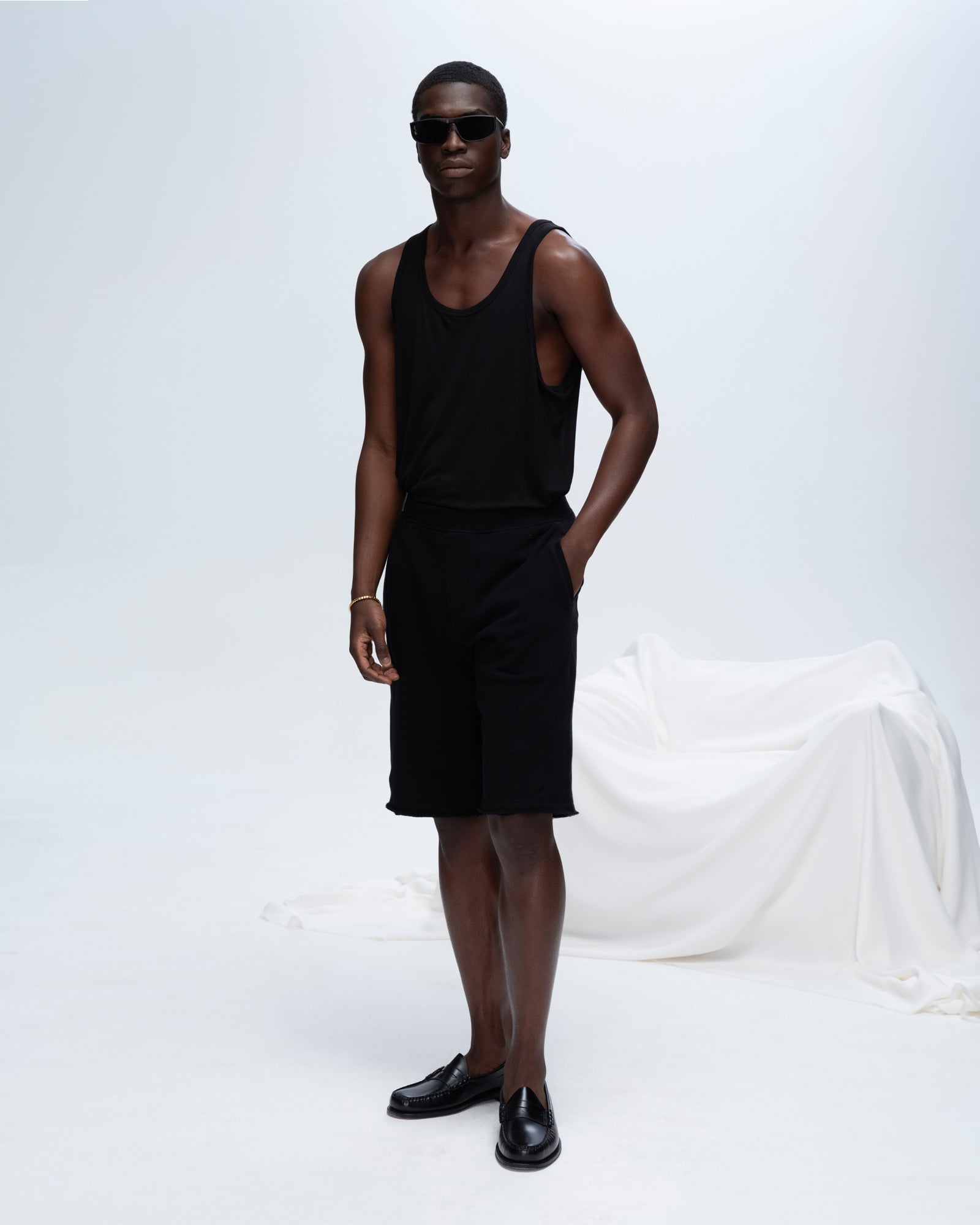 French Terry Pull On Shorts for Women - Soft & Comfortable Black Lounge Shorts - Perfect for Yoga, Running, and Home Wear
