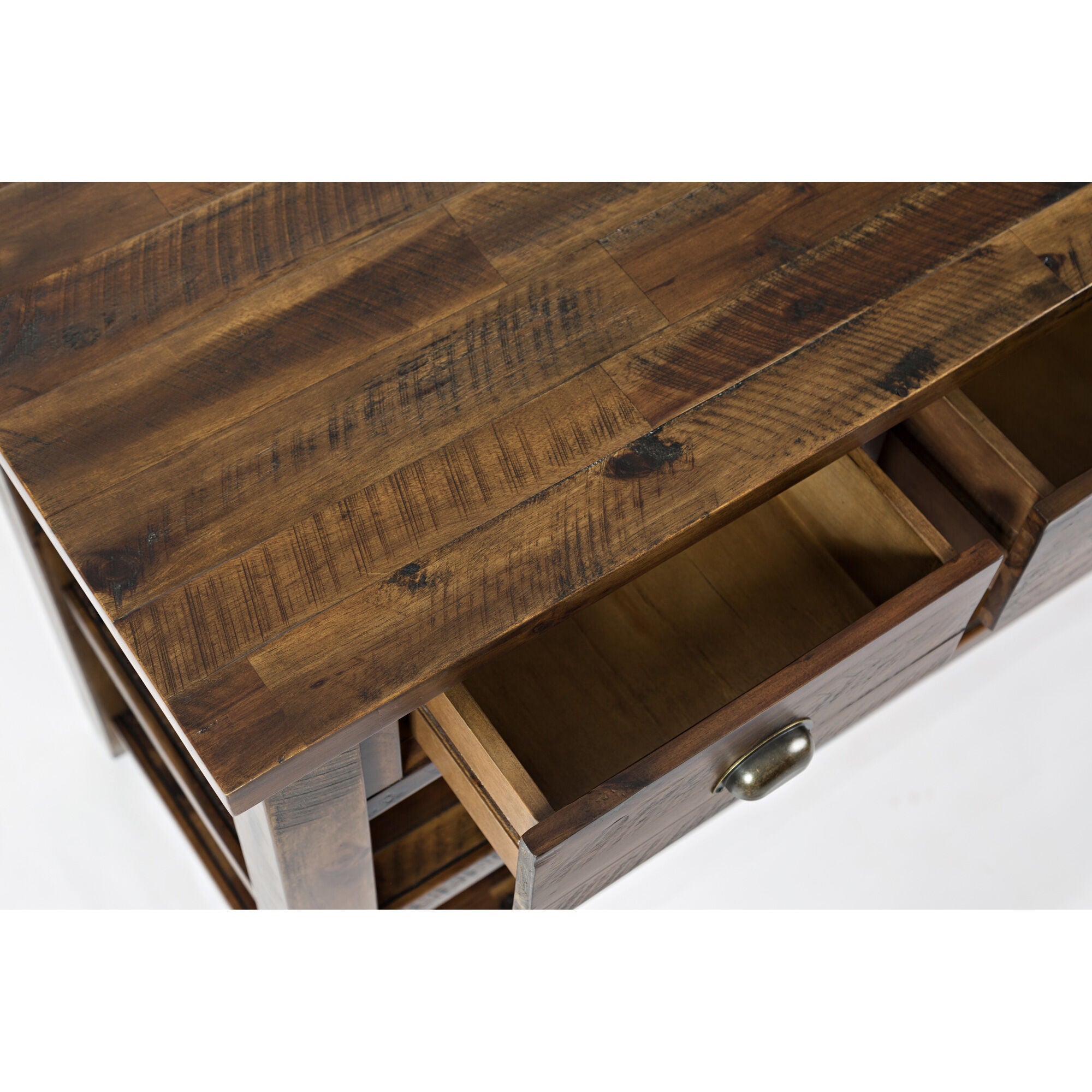 Handmade Wooden Console Table - Rustic Farmhouse Entryway Sofa Table for Hallway & Living Room Decor