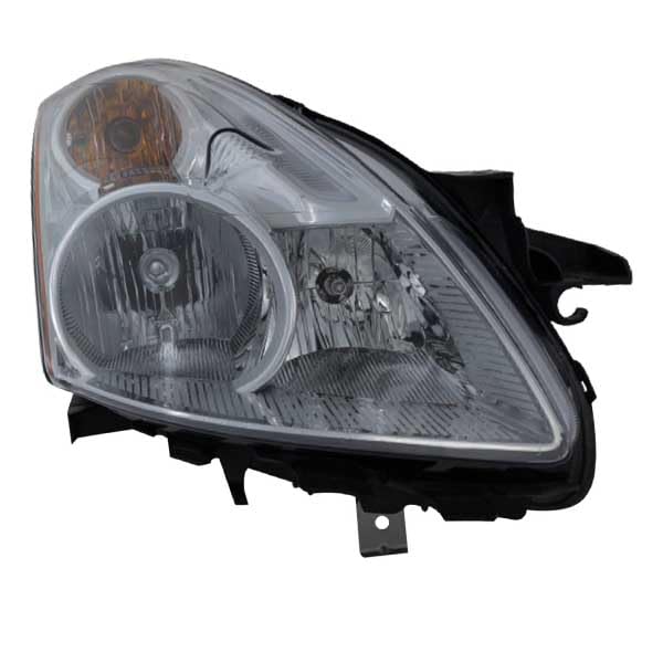 Compatible CAPA 10-12 Nissan Altima Sedan Front Headlight Assembly - Right Passenger Side with Bulb | Perfect for Replacement & Night Driving Safety