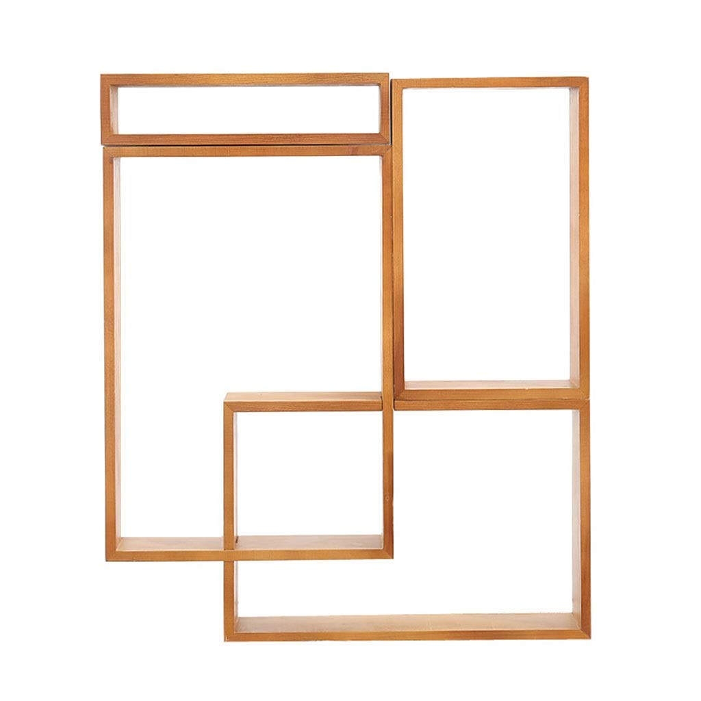 Floating Shelves Wall Mounted - Multi-Layer Wooden Display Shelf for Tea Cups, Teapots & Decorative Items | Solid Wood Wall Hanging Rack | Space-Saving Home Organization for Living Room, Kitchen & Office Decor