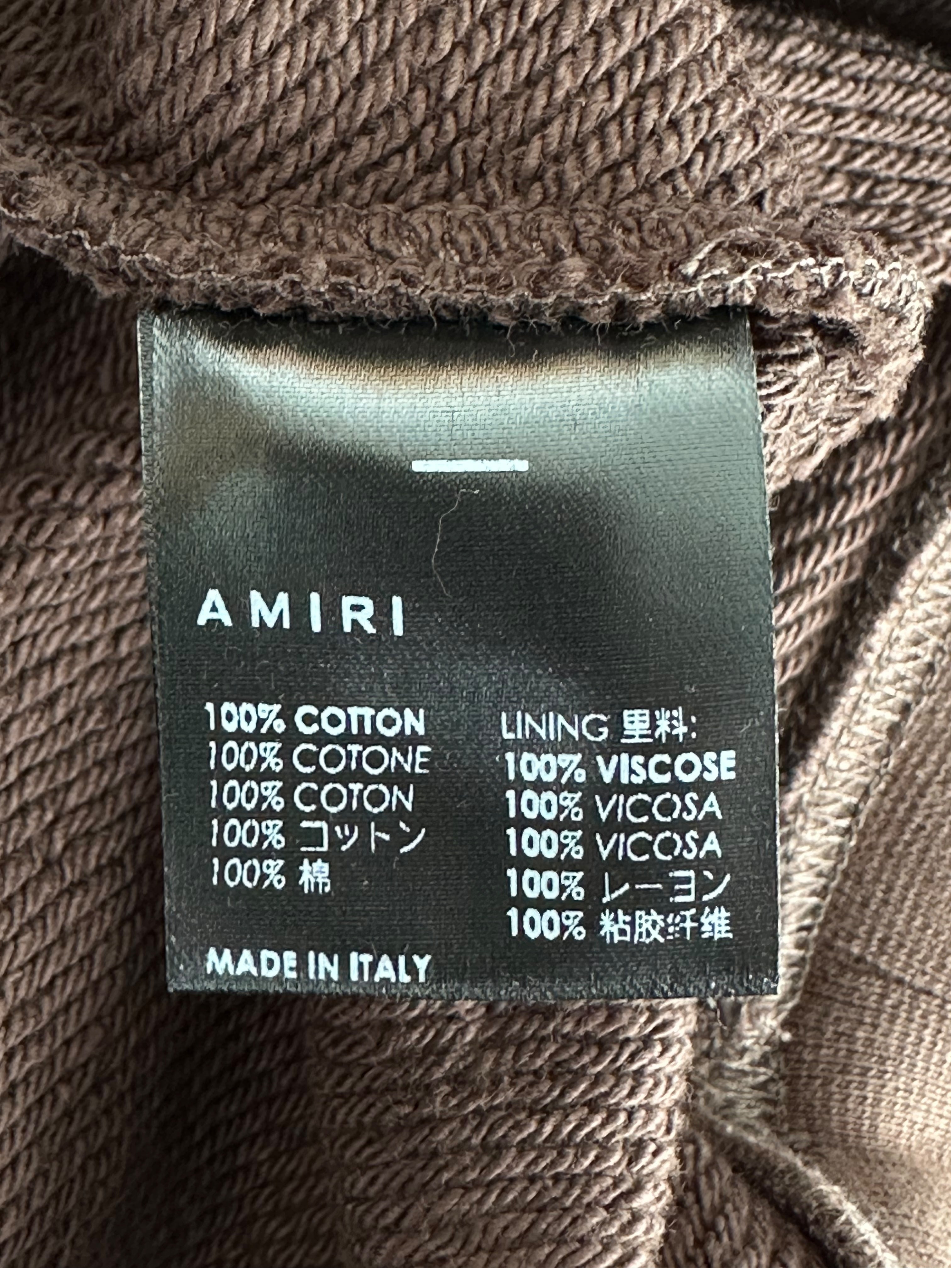 Amiri MA Bar Logo Hoodie for Men - Brown & White Pullover Sweatshirt | Streetwear Fashion, Casual Wear & Urban Style Outfits