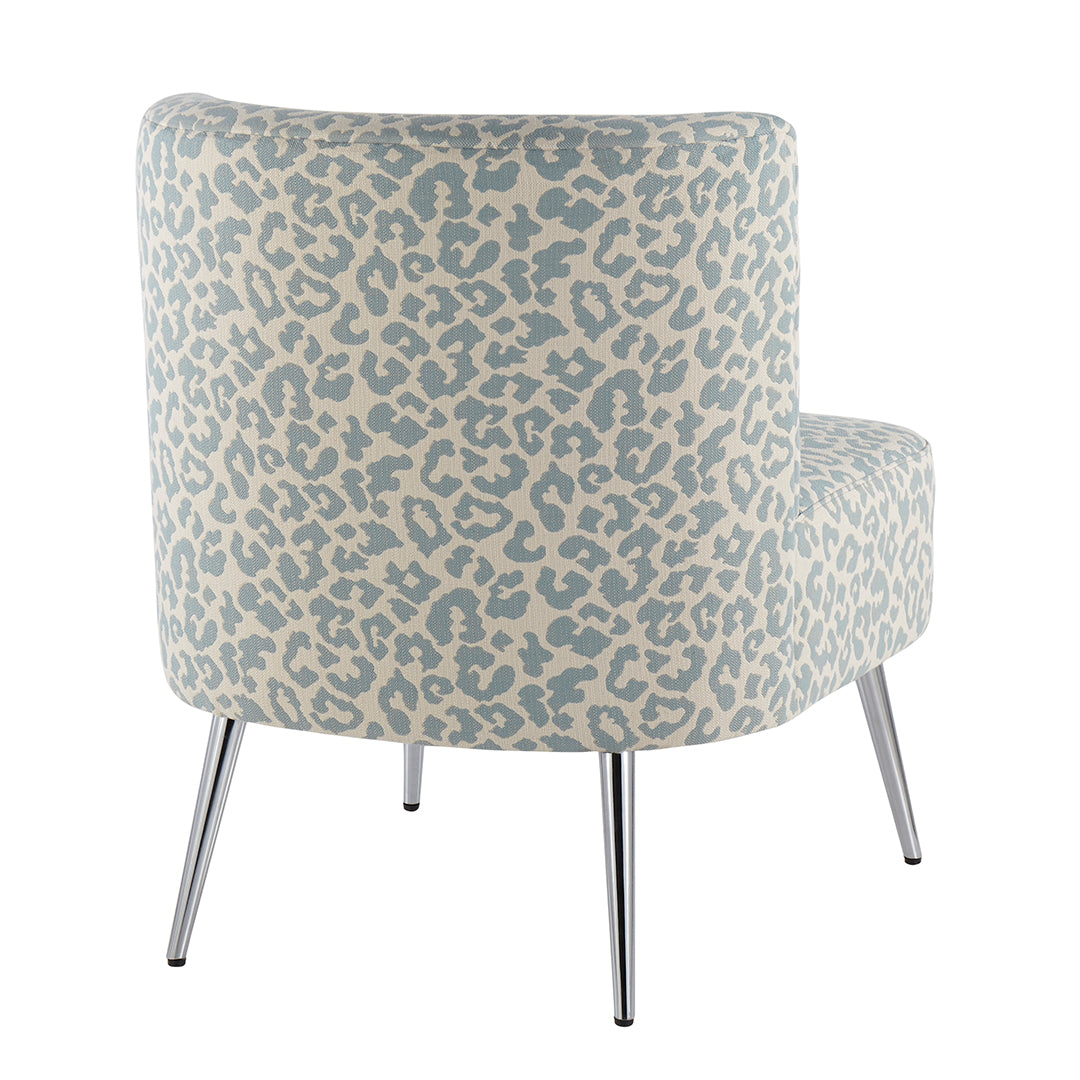 Fran Slipper Chair - Modern Accent Chair for Living Room, Bedroom & Office - Comfortable Upholstered Lounge Chair with Sturdy Wooden Legs - Perfect for Reading, Relaxing & Small Spaces