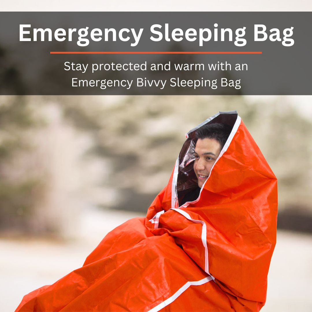 HeatStore Reflective Emergency Sleeping Bag - Lightweight & Waterproof for Camping, Hiking & Survival Gear - Stay Warm in Extreme Conditions