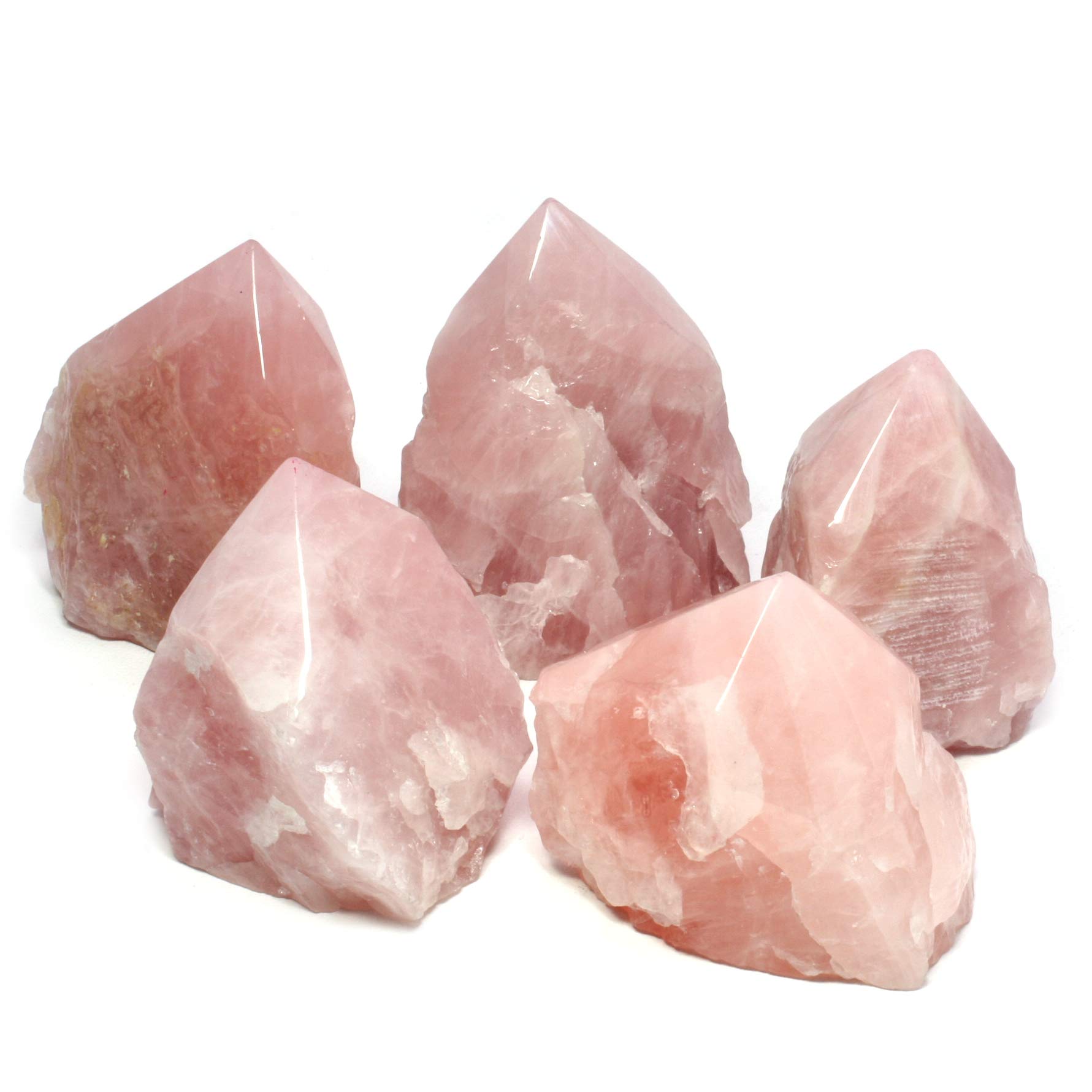 Rose Quartz Generator Point - Natural Crystal Energy Healing Stone for Meditation, Chakra Balancing & Spiritual Growth | Perfect for Home Decor, Yoga & Reiki Practices
