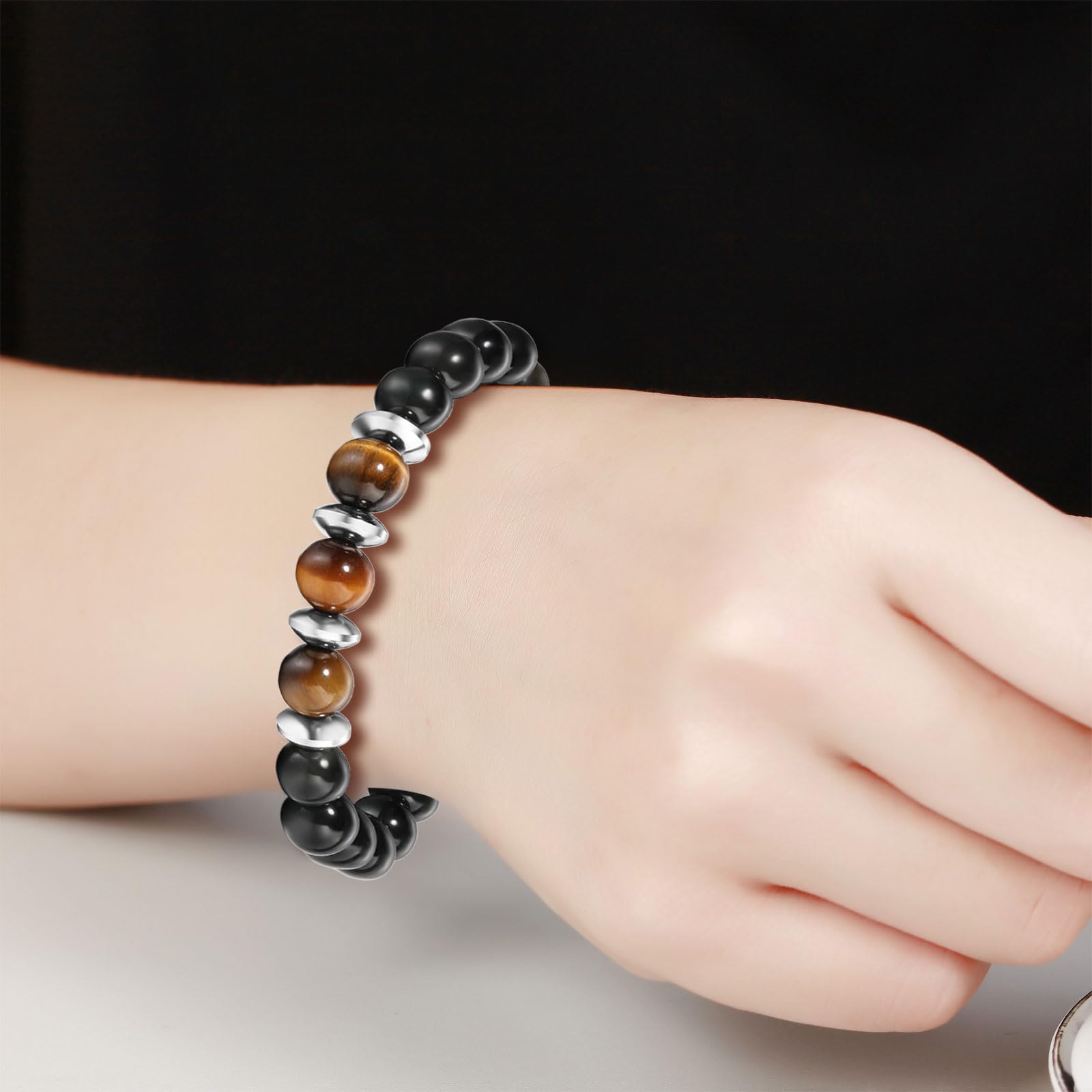 Adjustable Beaded Bracelet for 7 Year Old Boys - Perfect 7th Birthday Gift for Son, Grandson, Nephew | Great for Parties, School, and Everyday Wear