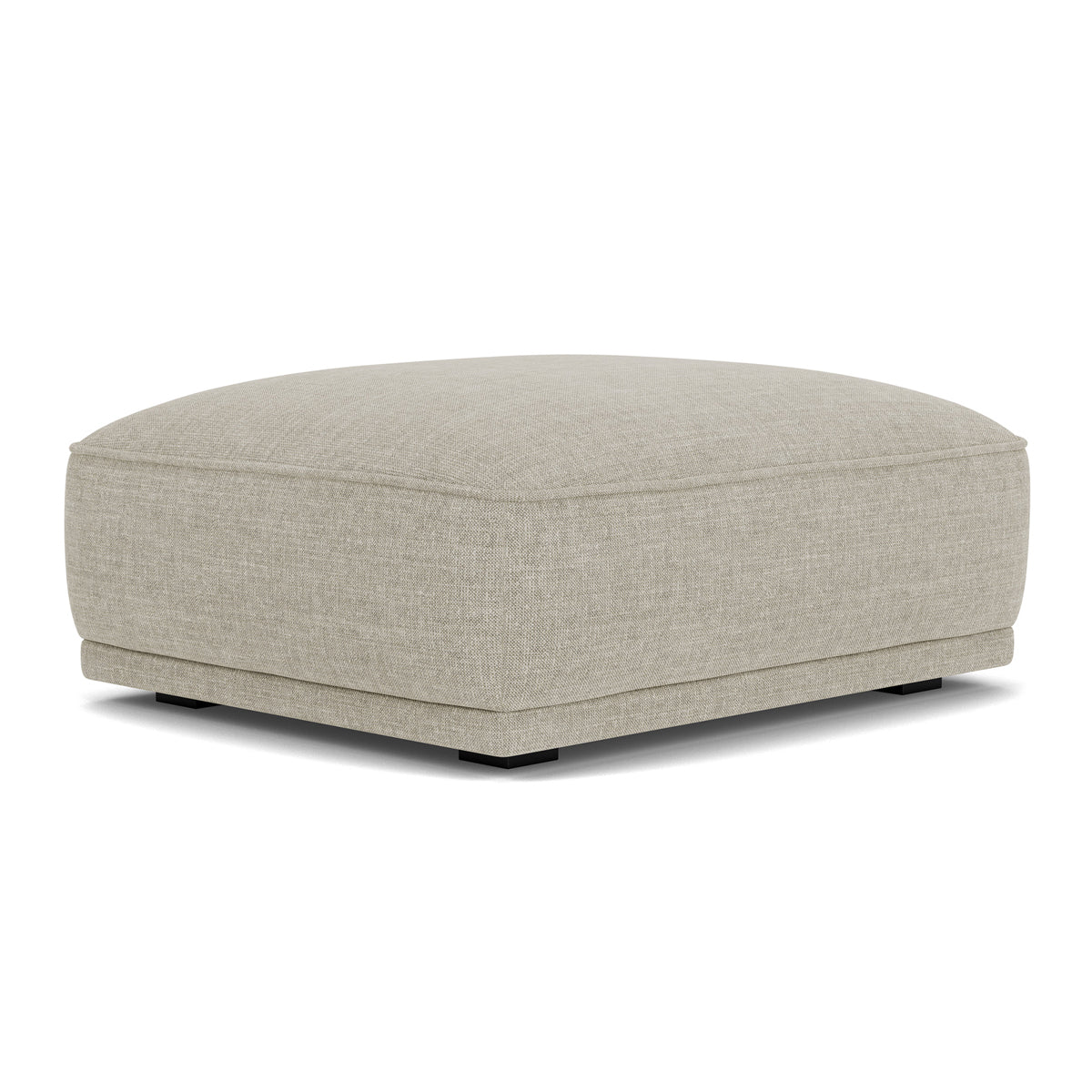 Leonora Fabric Storage Ottoman with Tufted Top - Stylish Footrest, Coffee Table & Extra Seating for Living Room, Bedroom & Dorm