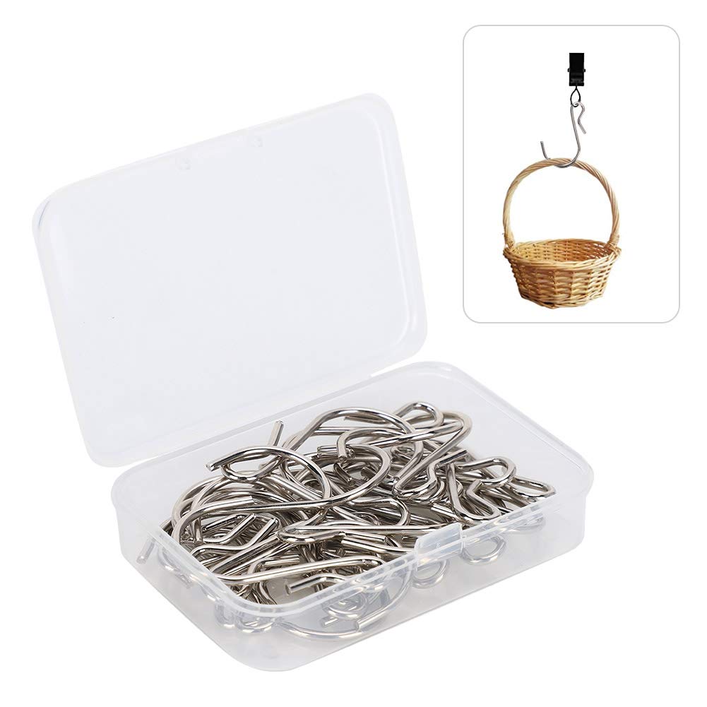 Multi-Functional S-Shaped Hooks for Curtains, Towels, Kitchen, Bathroom & Pants - Perfect for Home Organization & Space Saving