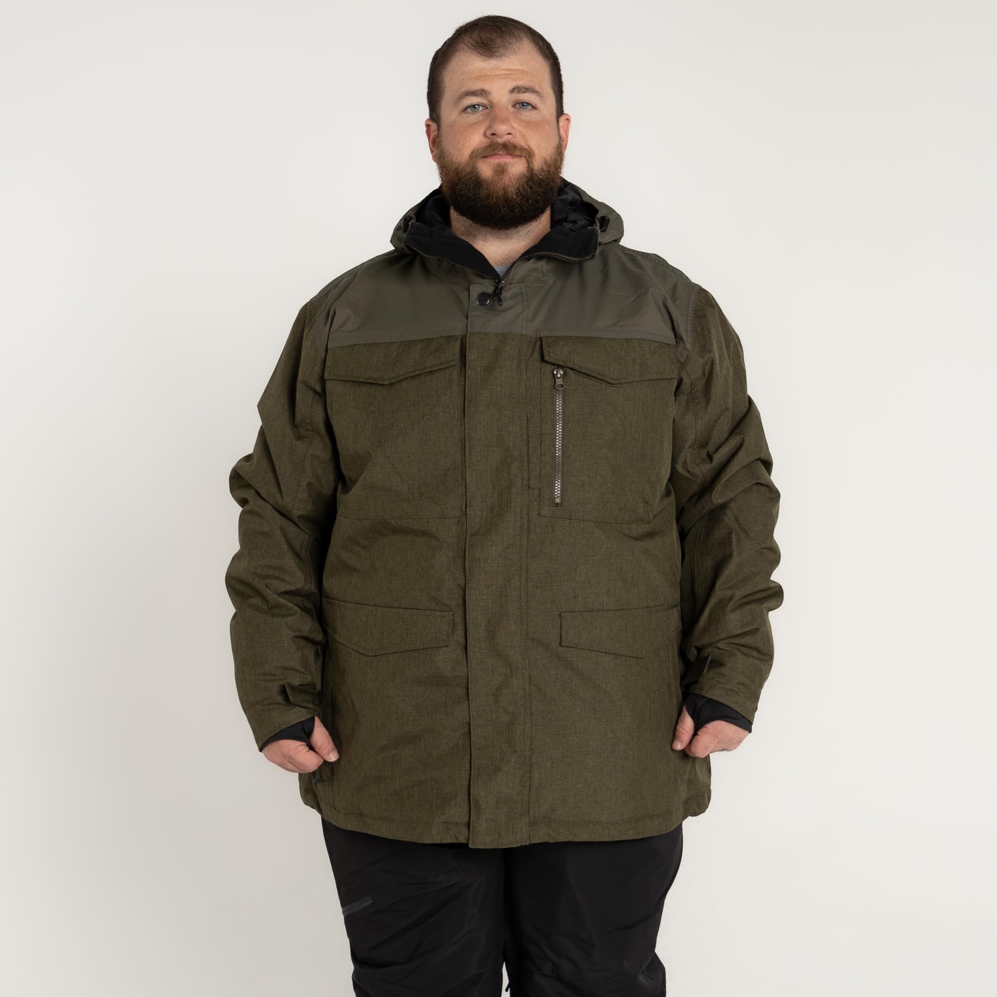 Men's Insulated Winter Ski Snow Jacket - Waterproof Windproof Thermal Coat for Snowboarding & Outdoor Activities - Perfect for Skiing, Hiking & Cold Weather Adventures