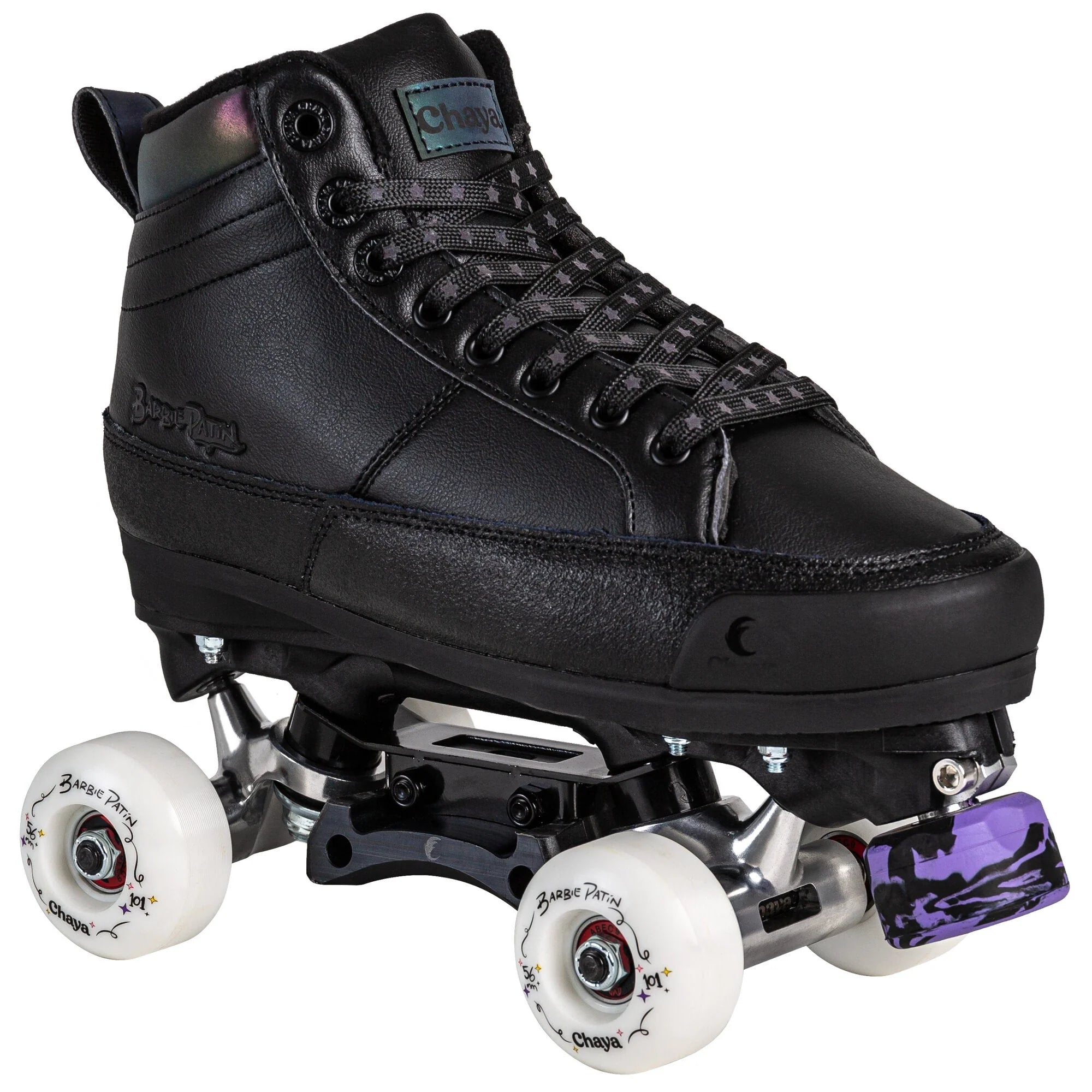 Chaya Kismet Black Roller Skates - Premium Quad Skates for Women & Adults - Perfect for Indoor & Outdoor Roller Skating, Rink, Park, and Fitness