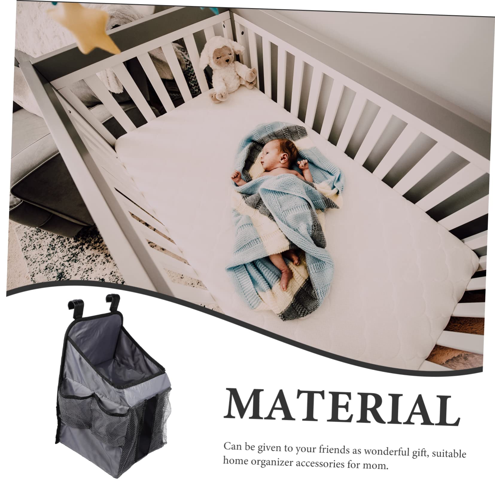 Wakauto 4-Piece Storage Bag Set - Essential Diaper Organizer & Nursery Storage Holder - Perfect for Baby Essentials, Travel, and Home Organization