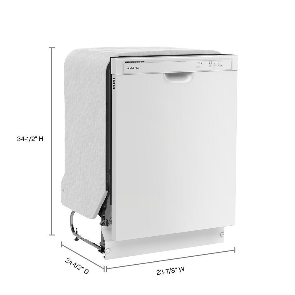 Amana ADFS2524RW 24-Inch Built-In Dishwasher with Midnight Black Interior - Quiet Operation, Energy Efficient, Perfect for Kitchens and Small Spaces