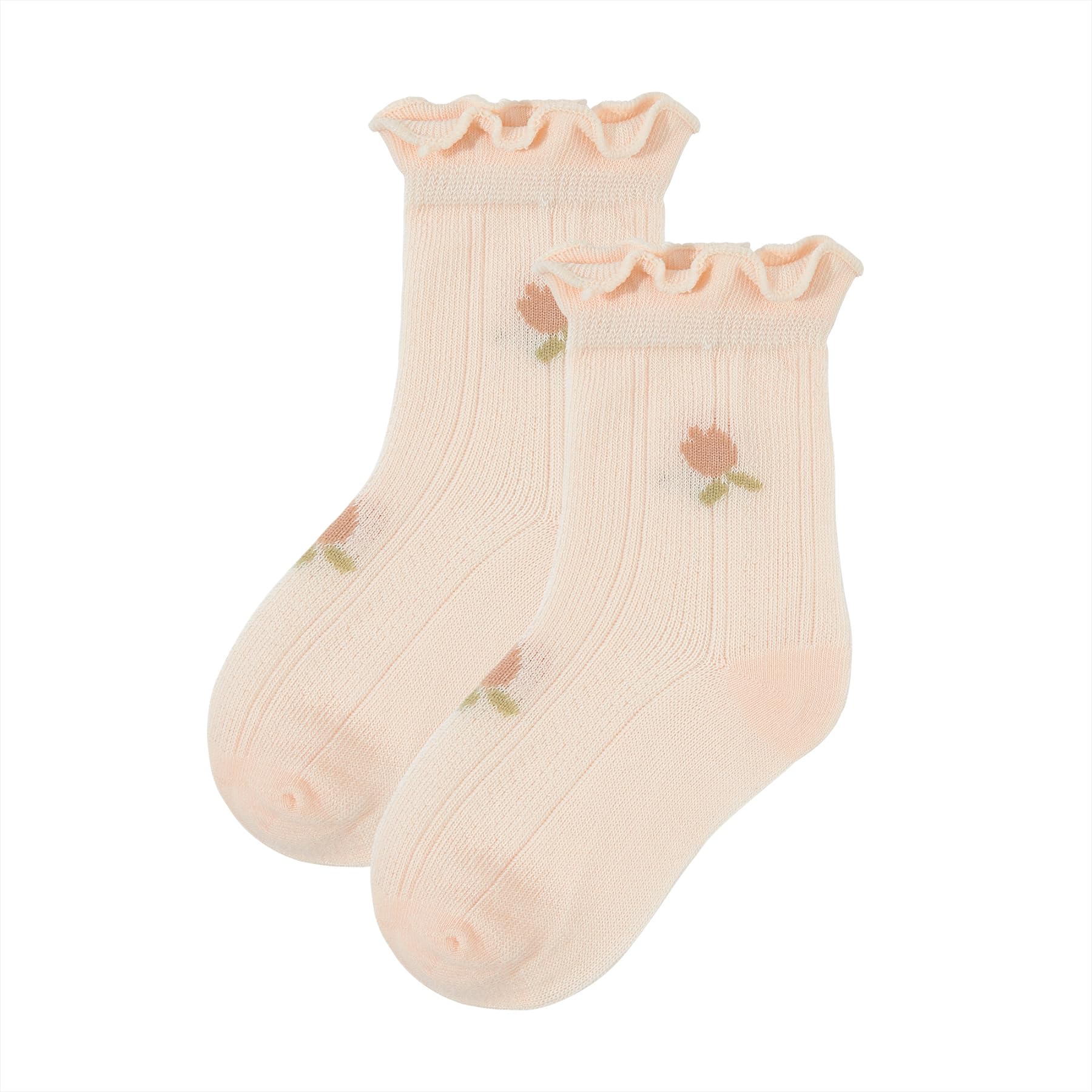 Zando Baby Girl Socks - Soft Cotton Infant Newborn Ankle Socks with Frilly Ruffles for Toddler Girls | Perfect for Everyday Wear, Special Occasions & Photo Shoots