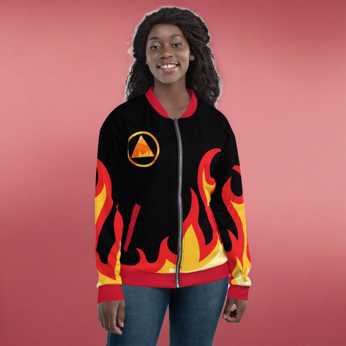 Flame of Sobriety Varsity Bomber Jacket - Stylish Letterman Jacket for Men & Women - Perfect for Casual Wear, Street Fashion & College Events
