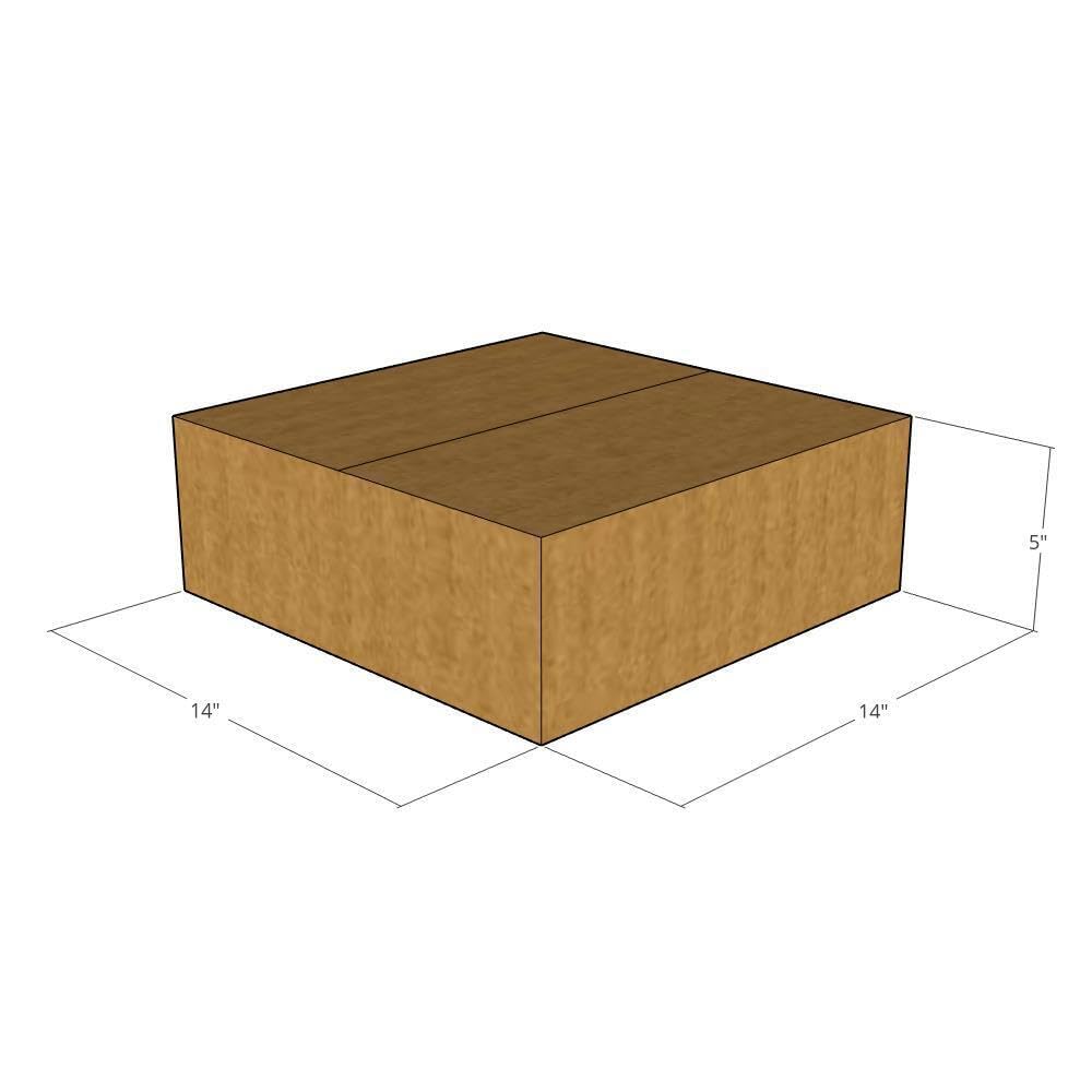 14x14x5 Inches 32 ECT Corrugated Shipping Boxes - Pack of 150 | Heavy Duty Moving Boxes for Business, Office & Home Use | Perfect for Packing, Storage & Ecommerce Shipping