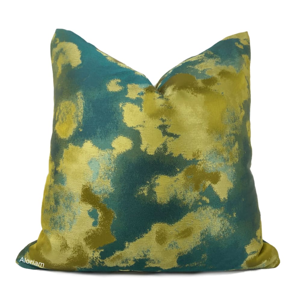 Lorenzo Green Chartreuse Abstract Tonal Pillow Cover - Modern Home Decor for Living Room, Bedroom, Sofa & Couch