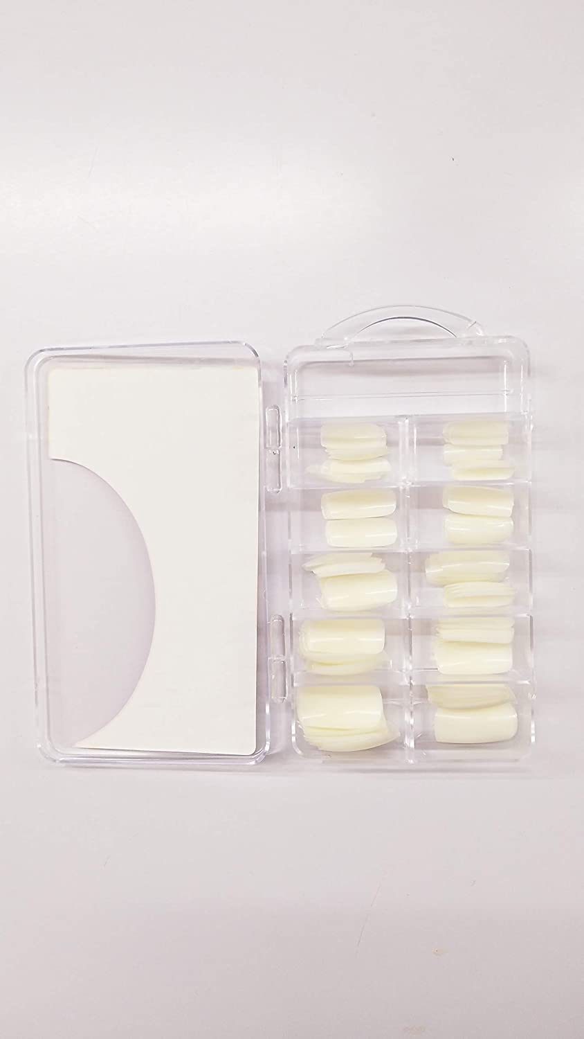 VAHICHA 100PCS Acrylic Artificial Nails Set with Nail Glue - Reusable Fake Nails Kit for Manicure, Salon, Party & Special Occasions