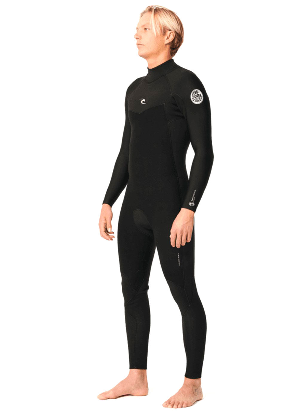 Rip Curl Men's Dawn Patrol 3/2mm Back Zip GBS Steamer Wetsuit - Surfing, Diving & Water Sports Full Body Protection