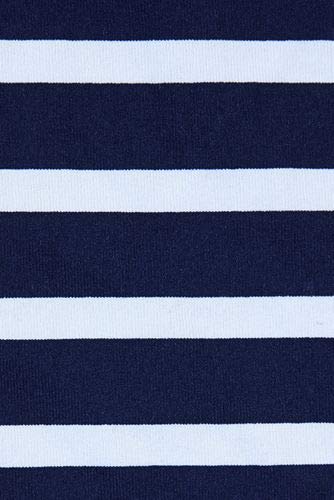 Deep Sea/White Media Stripe