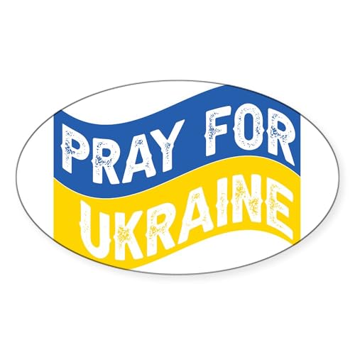 White - Pray for Ukraine Sticker