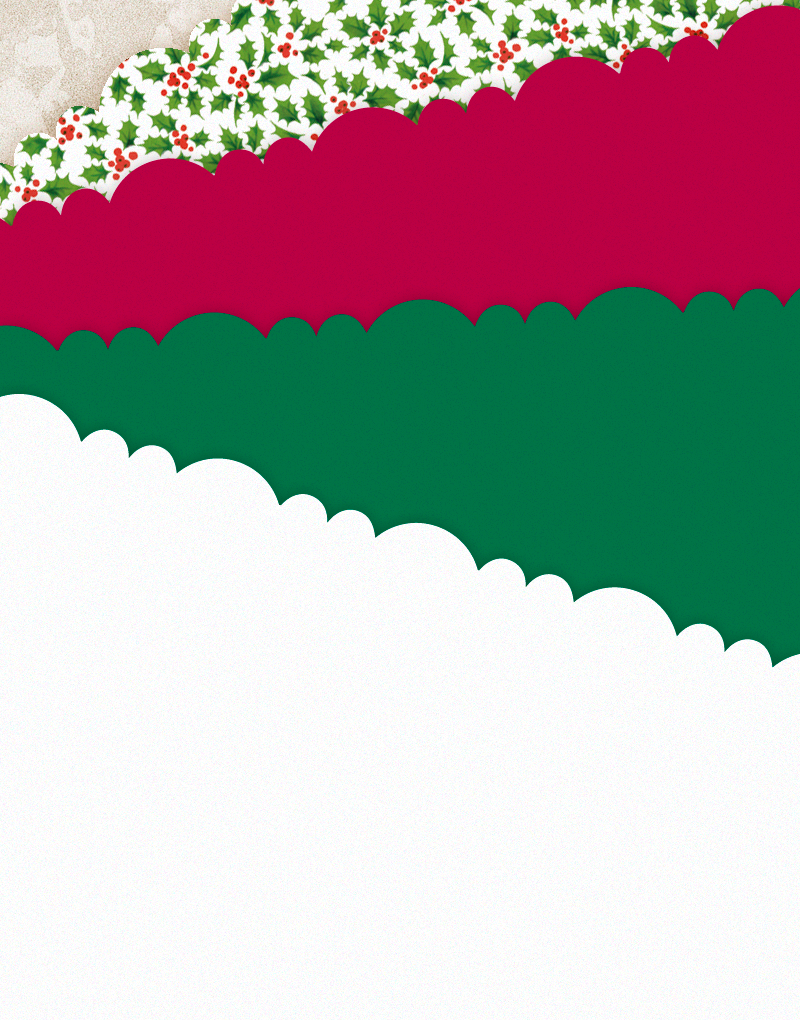 Festive Scalloped Tissue Paper for Gift Wrapping, Party Decorations & Crafting - Red & Green Holiday Design