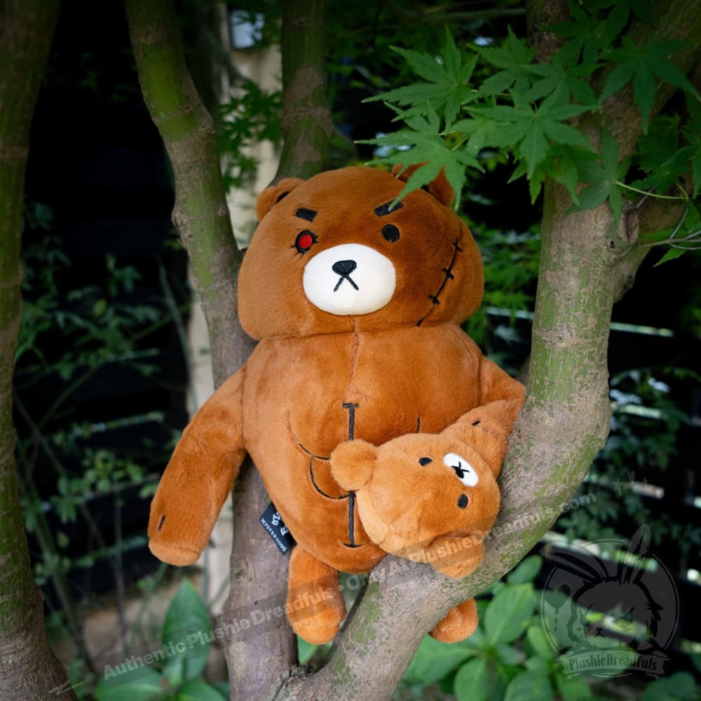 Plushie Dreadfuls Bearfisted Ripped Bear Stuffed Animal Toy - Cute Huggable Plush for Kids, Gift for Bear Lovers, Perfect for Bedroom Decor & Comfort